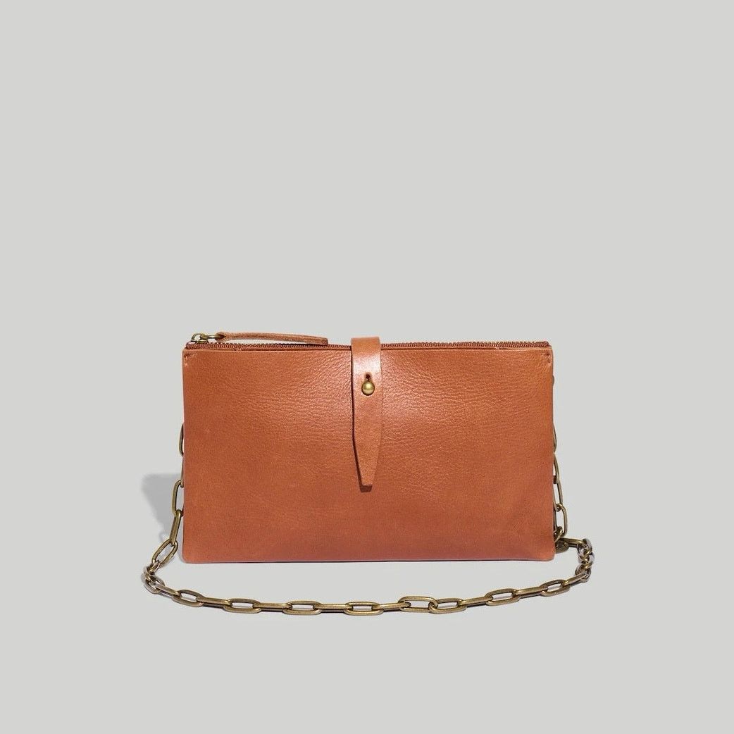 Madewell NWOT Madewell The Transport Accordion Leather Crossbody Size ONE SIZE - 1 Thumbnail
