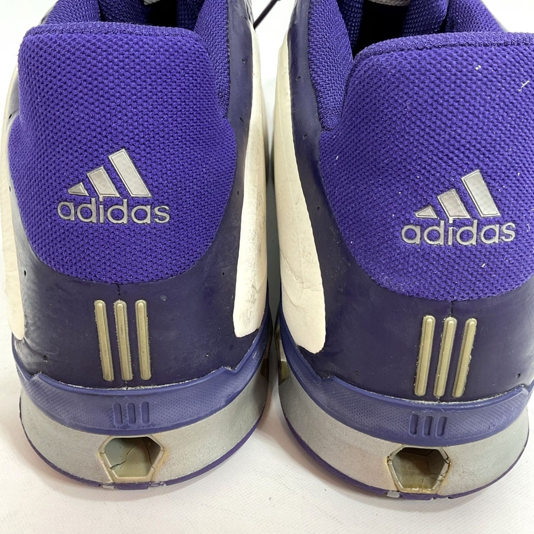 Adidas adidas A3 Garnett KG 1 Sneaker Mens 14 White Red Silver Leather Adiprene Basketball Vintage 2003 Size US 14 / EU 47 - 6 Thumbnail