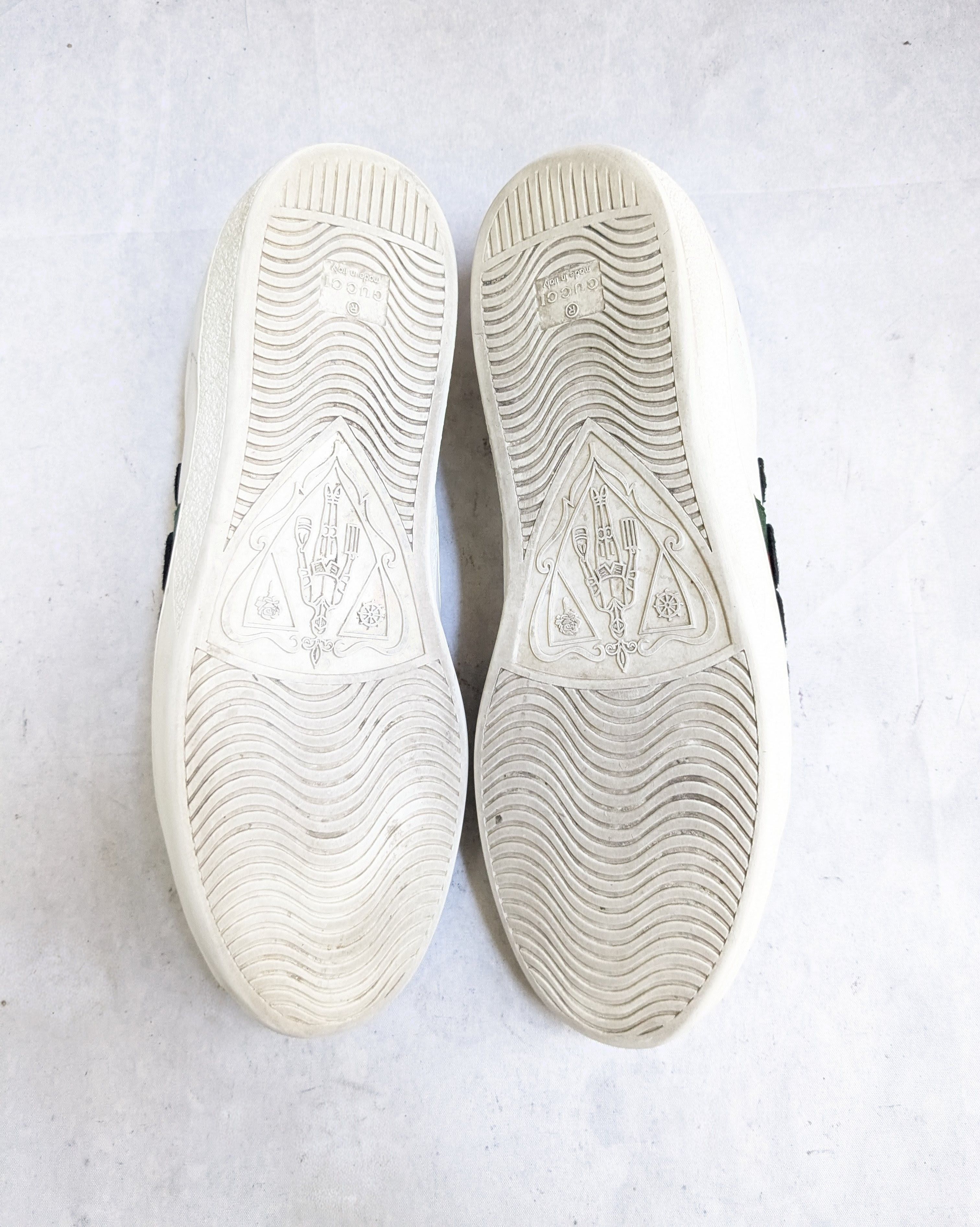 Gucci Gucci Ace Sneakers 10.5 White Leather Low 429446 Size US 10.5 / EU 43-44 - 16 Thumbnail