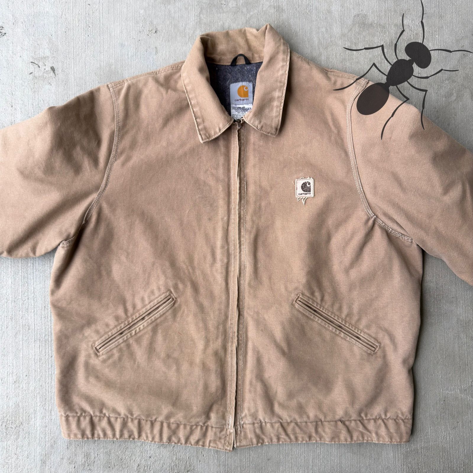 Carhartt × Vintage Carhartt ALTERED J146 SDL brown Detroit work wear jacket Size US XL / EU 56 / 4 - 3 Thumbnail