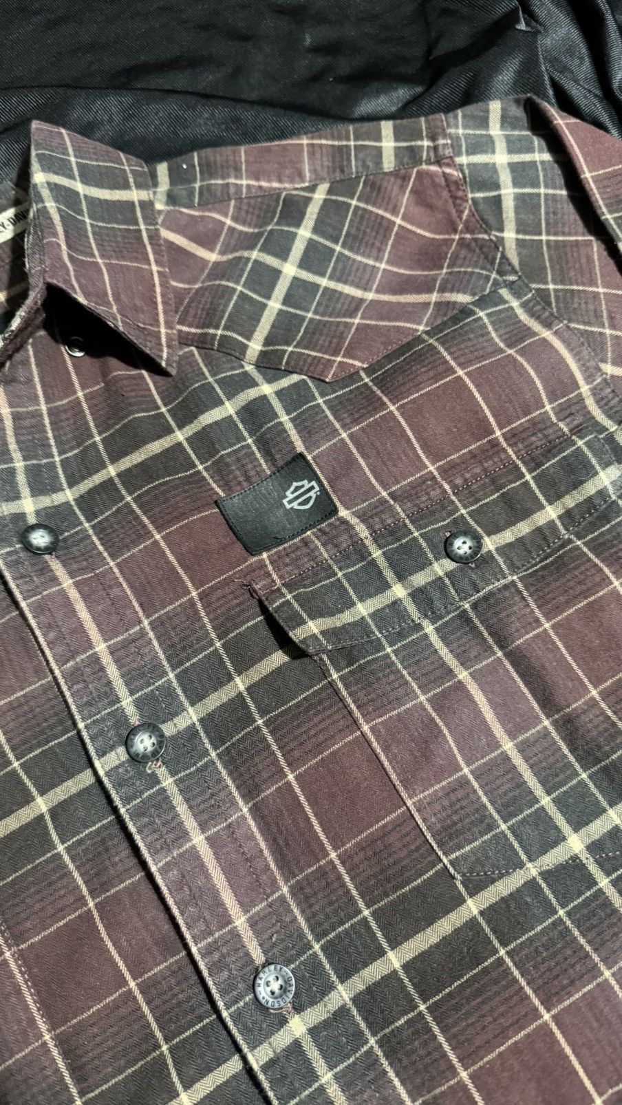 Harley Davidson Flannel Shirt Harley Davidson Size US XL / EU 56 / 4 - 4 Thumbnail