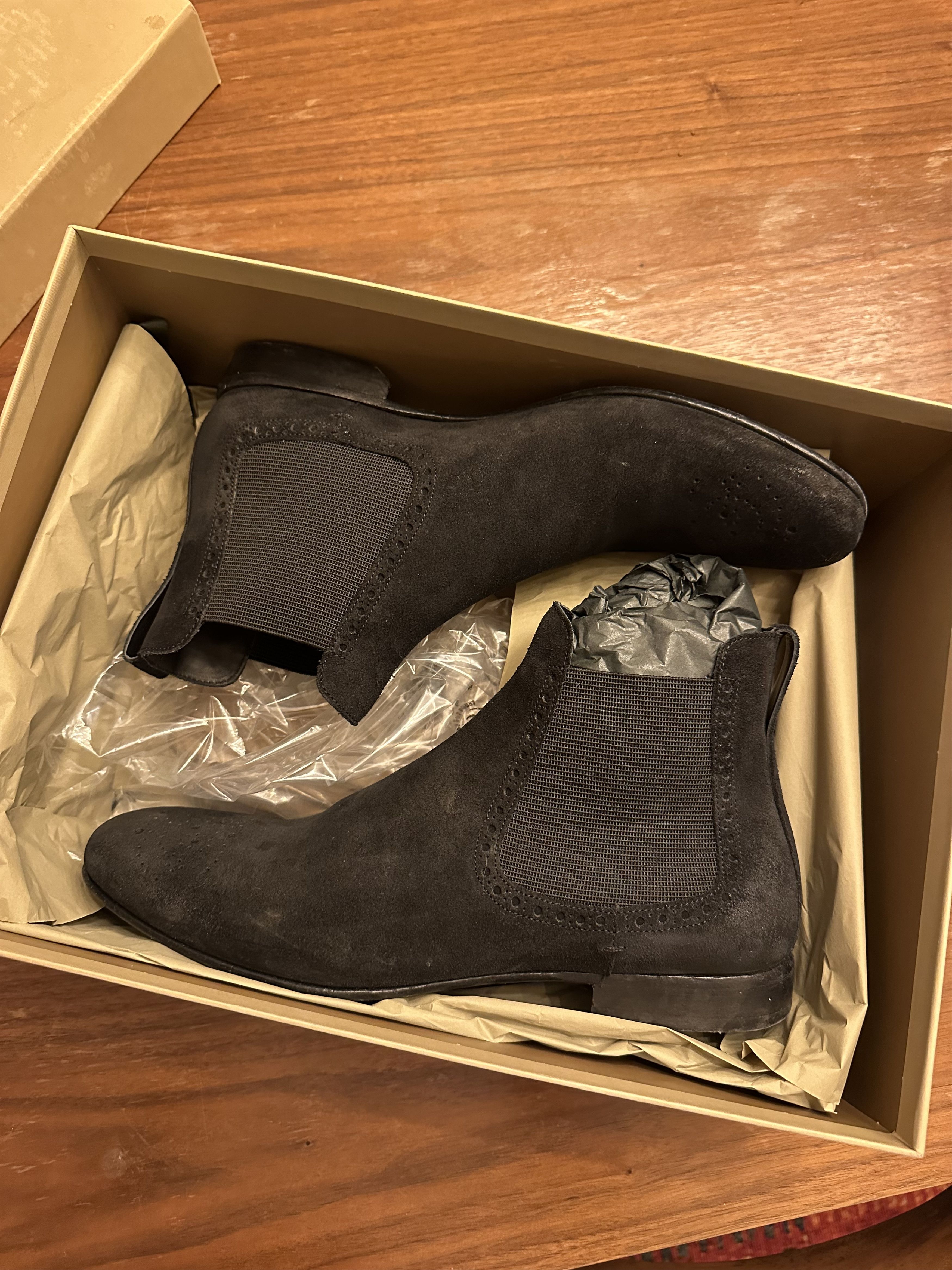 Burberry navy boots Size US 8 / EU 41 - 1 Thumbnail