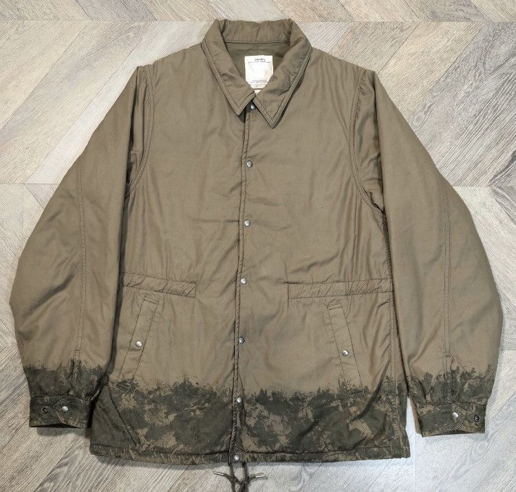 image of Visvim 19Ss Coach Jkt Sierra Mud Dyed Mountain Trainer Jacke in Brown, Men's (Size Small)