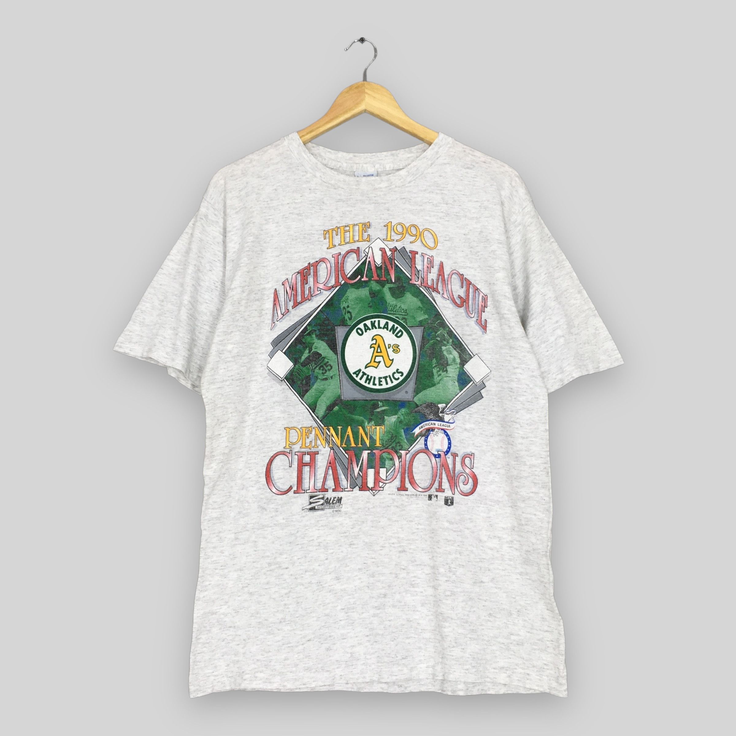 MLB × Vintage Vintage 90s Oakland Athletics MLB T Shirt Large Size US L / EU 52-54 / 3 - 1 Thumbnail