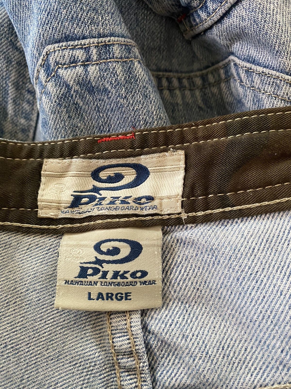 JNCO × Southpole 🔥RARE🔥Piko Hawaiian Cargo Multipocket Distressed Baggy Jeans Size US 31 - 14 Thumbnail