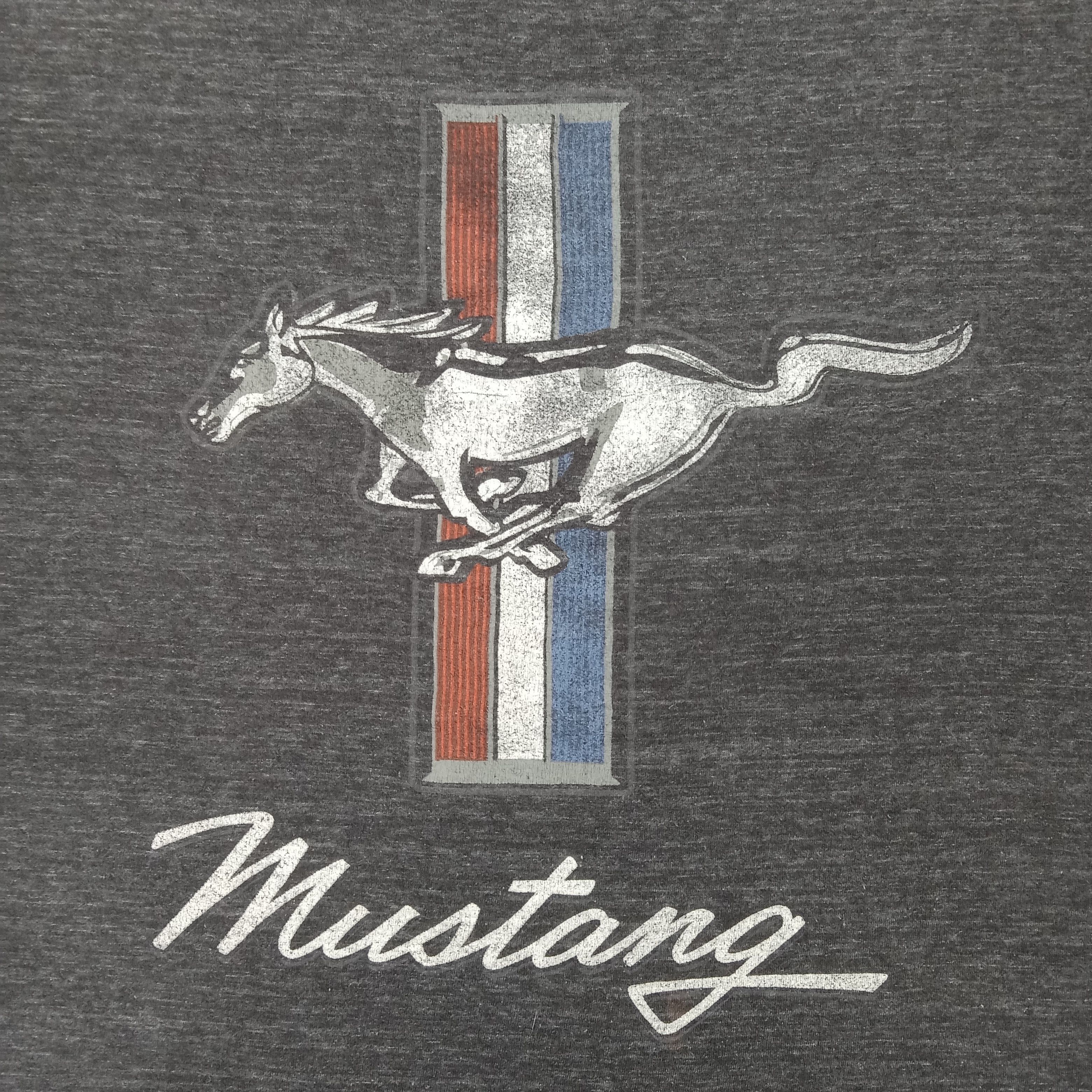 Ford × Mustang × Vintage Ford Mustang American Supercar Racing Tshirt Size US XL / EU 56 / 4 - 2 Thumbnail