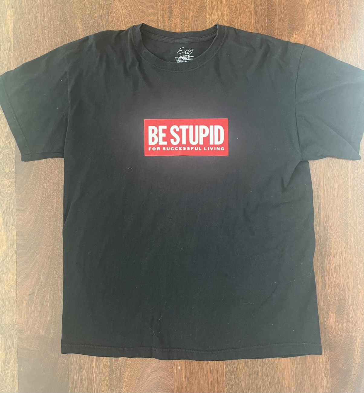 Diesel × Enjoi × Japanese Brand Diesel BE STUPID FOR SUCCESSFUL LIVING Enjoi Black T-Shirt Size US L / EU 52-54 / 3 - 2 Thumbnail