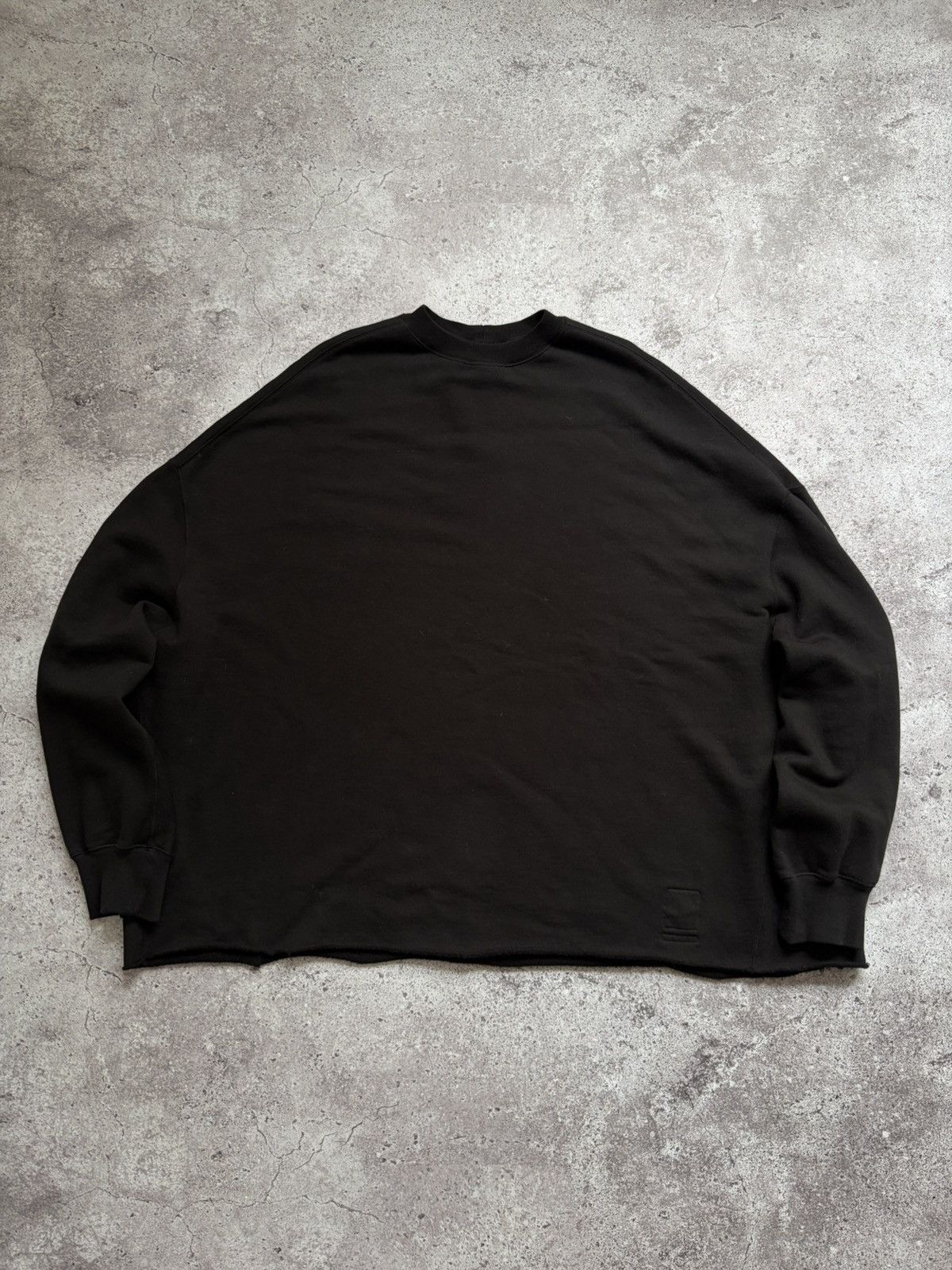 Rick Owens Drkshdw Rick Owens Drkshdw Oversized Black One Size Sweatshirt Size US L / EU 52-54 / 3 - 1 Thumbnail