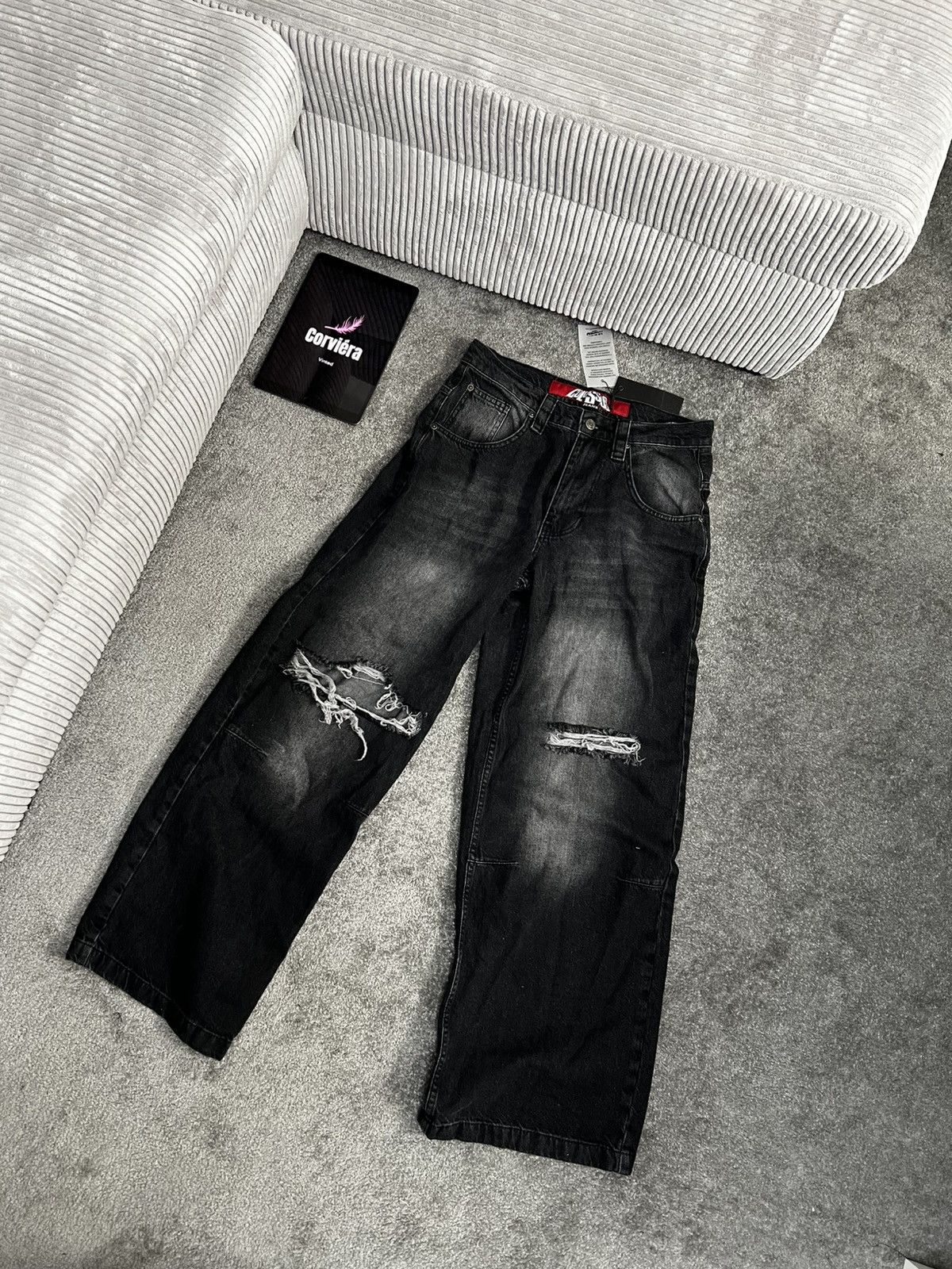 Jaded London Jaded London Ripped Baggy Denim Size US 30 / EU 46 - 1 Thumbnail