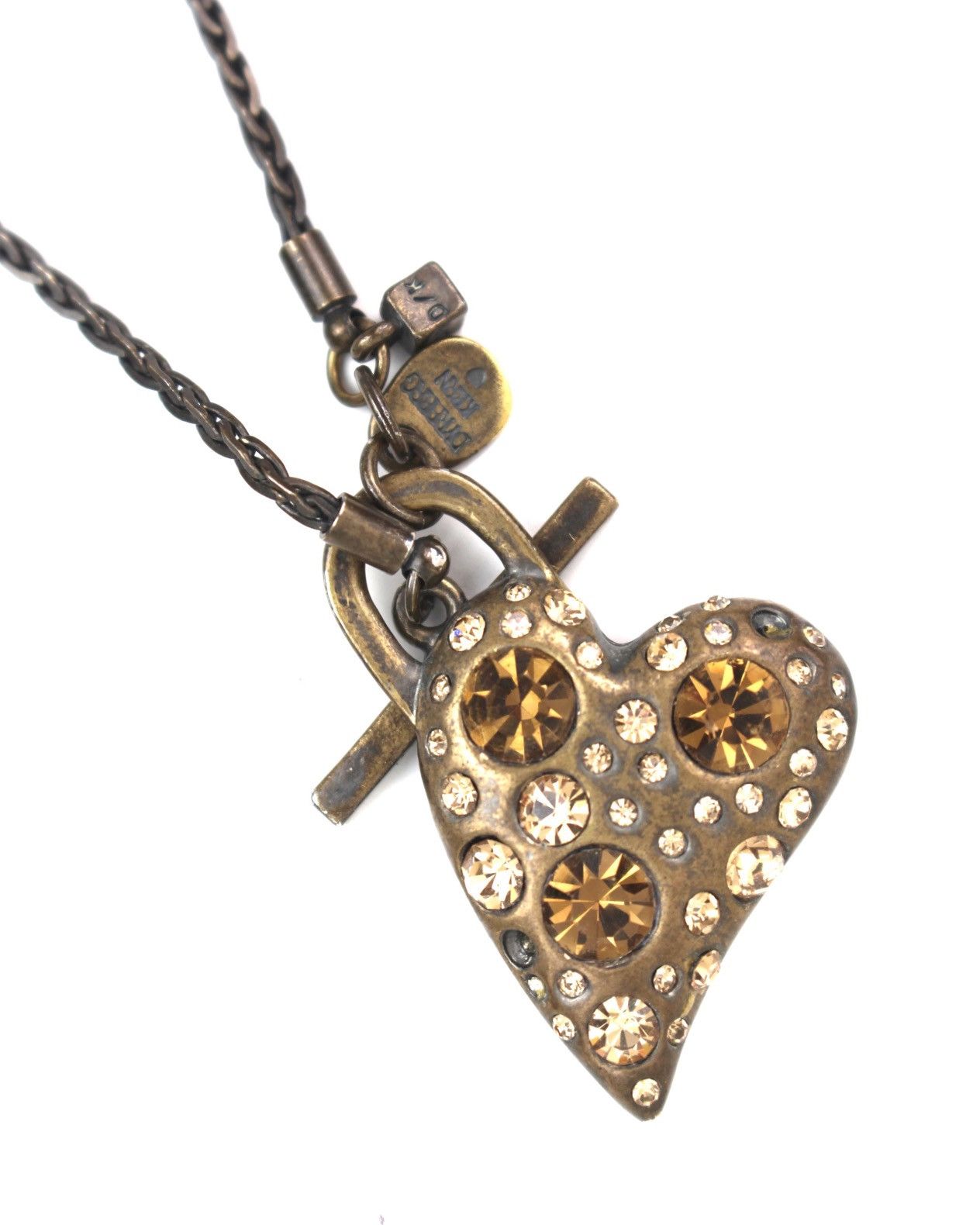 Hysteric Glamour DYRBERG/KERN CRYSTAL HEART PENDANT ROPE NECKLACE Size ONE SIZE - 4 Thumbnail