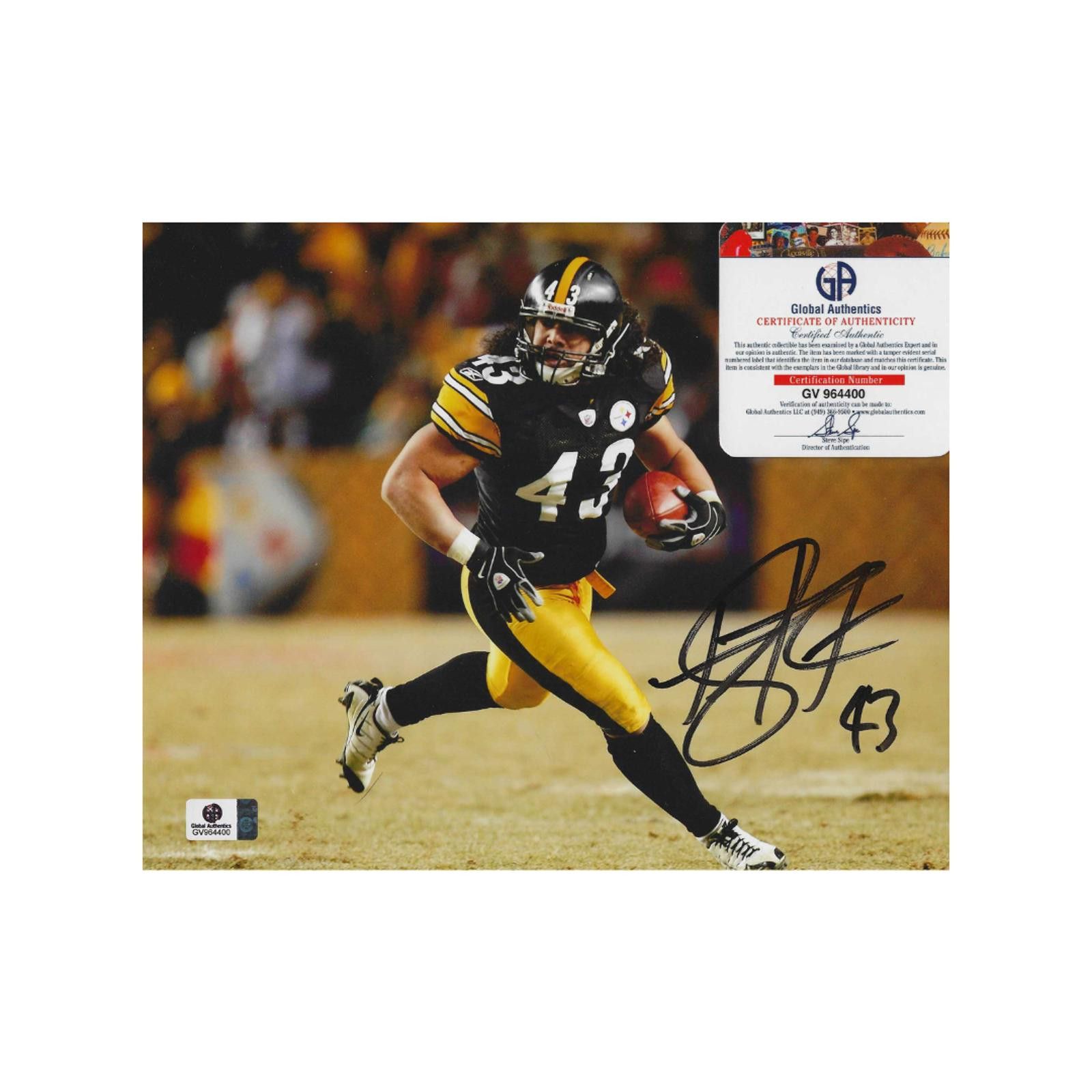 Other Troy Polamalu Steelers Autographed 8x10 Photo coa w/frame Size ONE SIZE - 4 Thumbnail