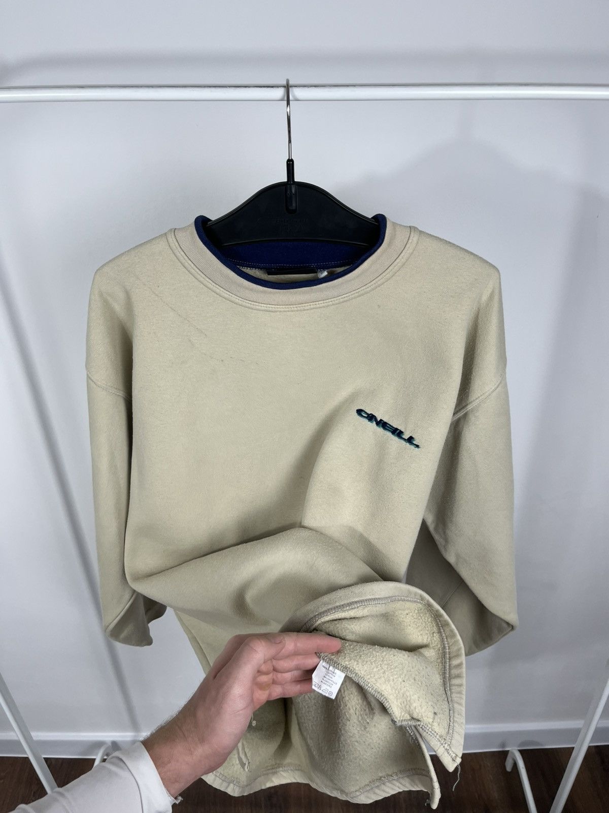 O'Neill Vintage O’Neill Beige Crewneck Sweatshirt Embroidered Logo L Size US L / EU 52-54 / 3 - 12 Thumbnail