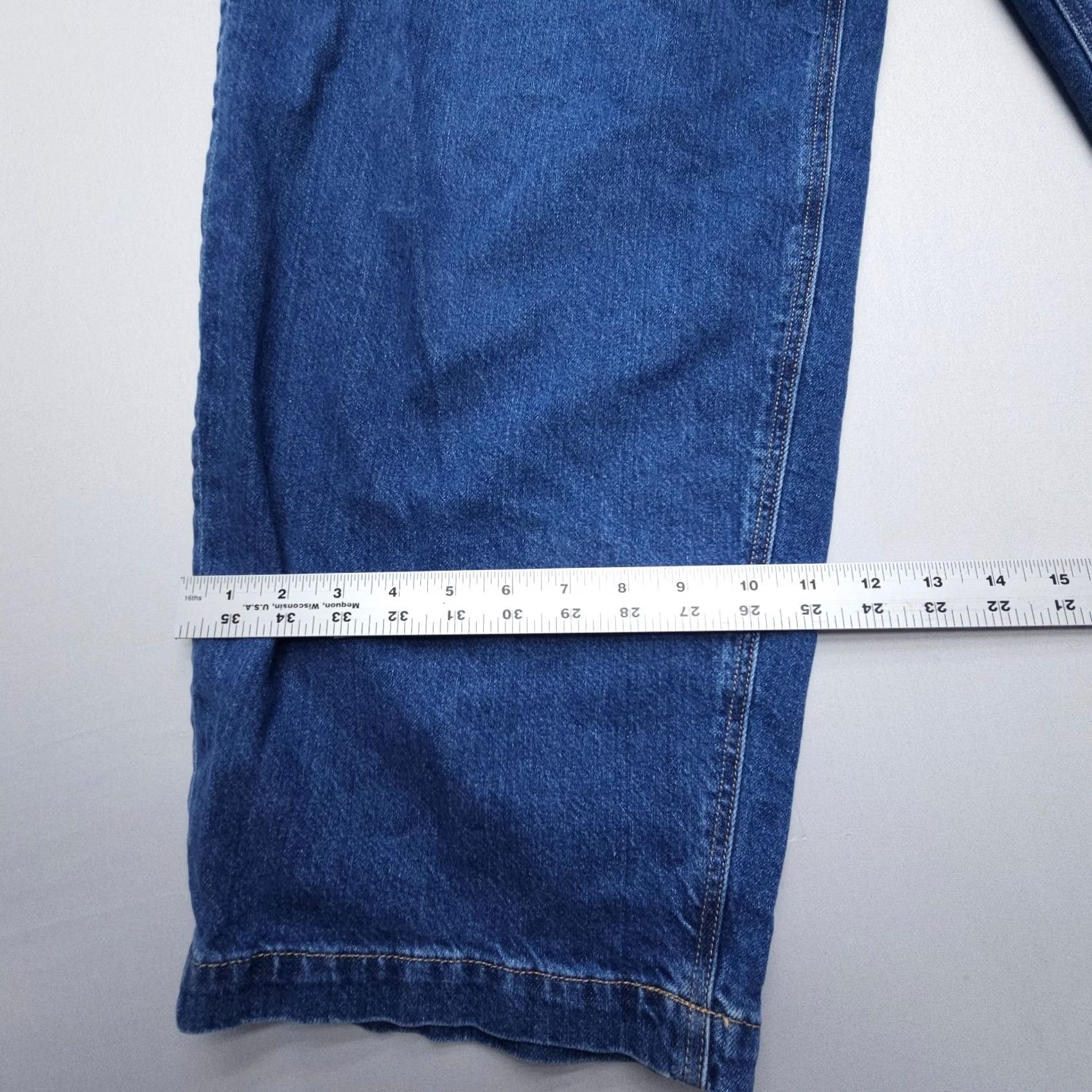 American Eagle Outfitters VINTAGE American Eagle Outfitters Jeans Womens 16 Dark Wash Boho Strigid Wide-Leg High Rise Baggy 5-Pocket Denim Blue Modern Size 38" / US 16 / IT 52 - 4 Thumbnail