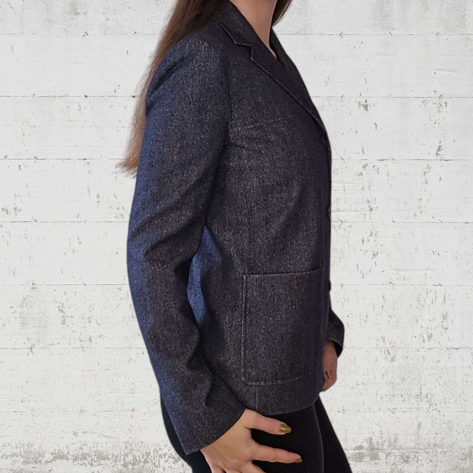 Michael Kors Vintage Michael Kors Navy Wool Jacket Size 8 Size M / US 6-8 / IT 42-44 - 9 Thumbnail