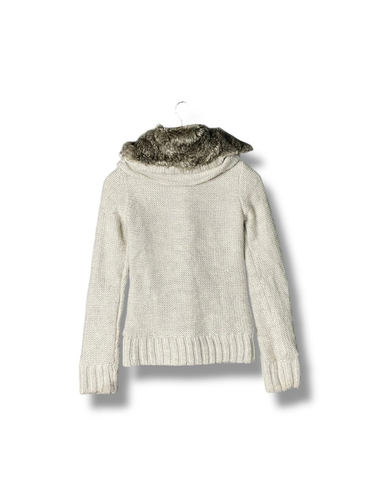 Designer × Japanese Brand × Vintage Scrapter Fur Collar Knitted Jacket Outerwear(42) Size US XS / EU 42 / 0 - 3 Thumbnail