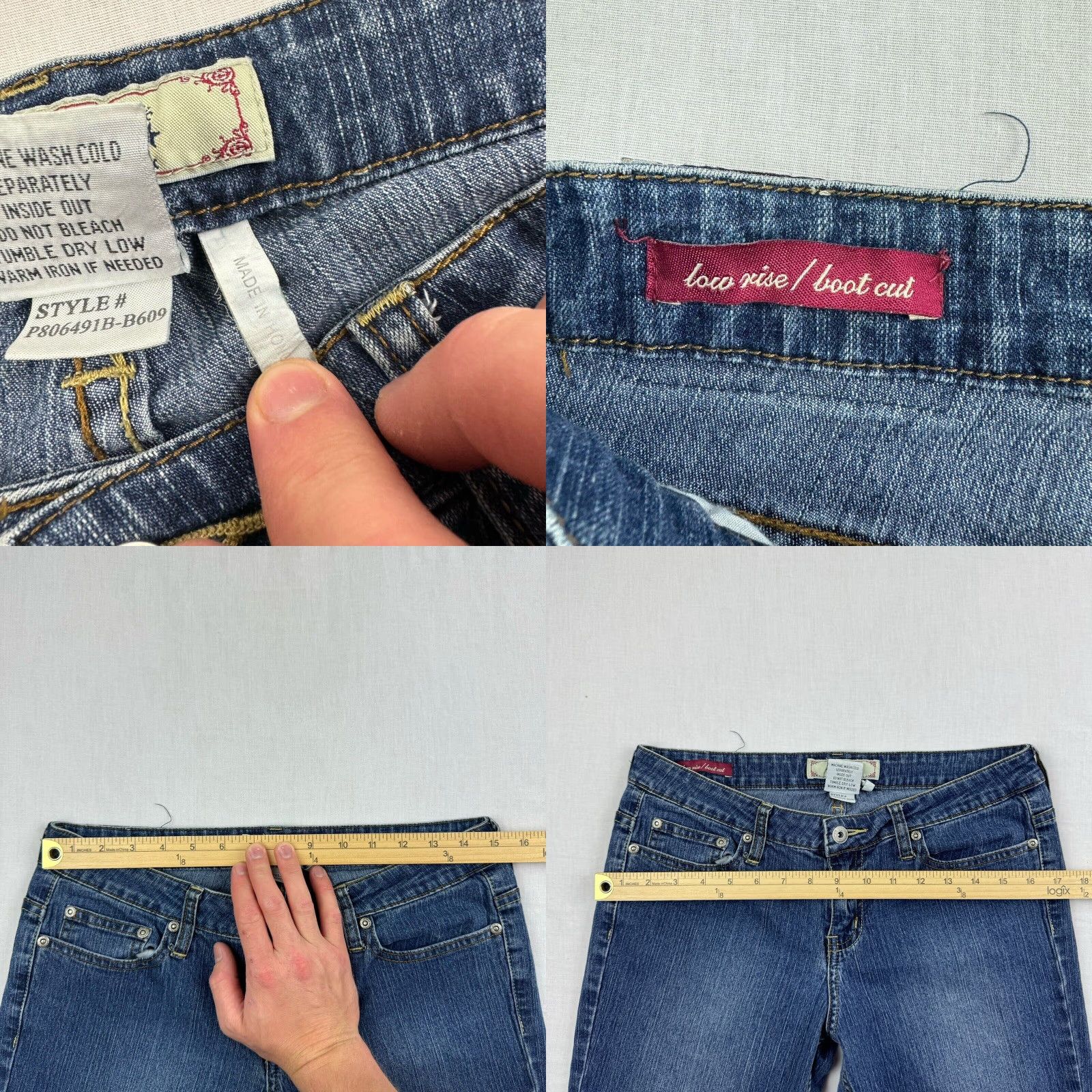 Vintage VINTAGE YMI Jeans Women 11 Blue Low Rise Bootcut Hipster Y2K Grunge Classic Regular Jeans Womens size 11 blue bootcut Y2K hipster vintage YMI jeans Size 32" / US 10 / IT 46 - 8 Thumbnail