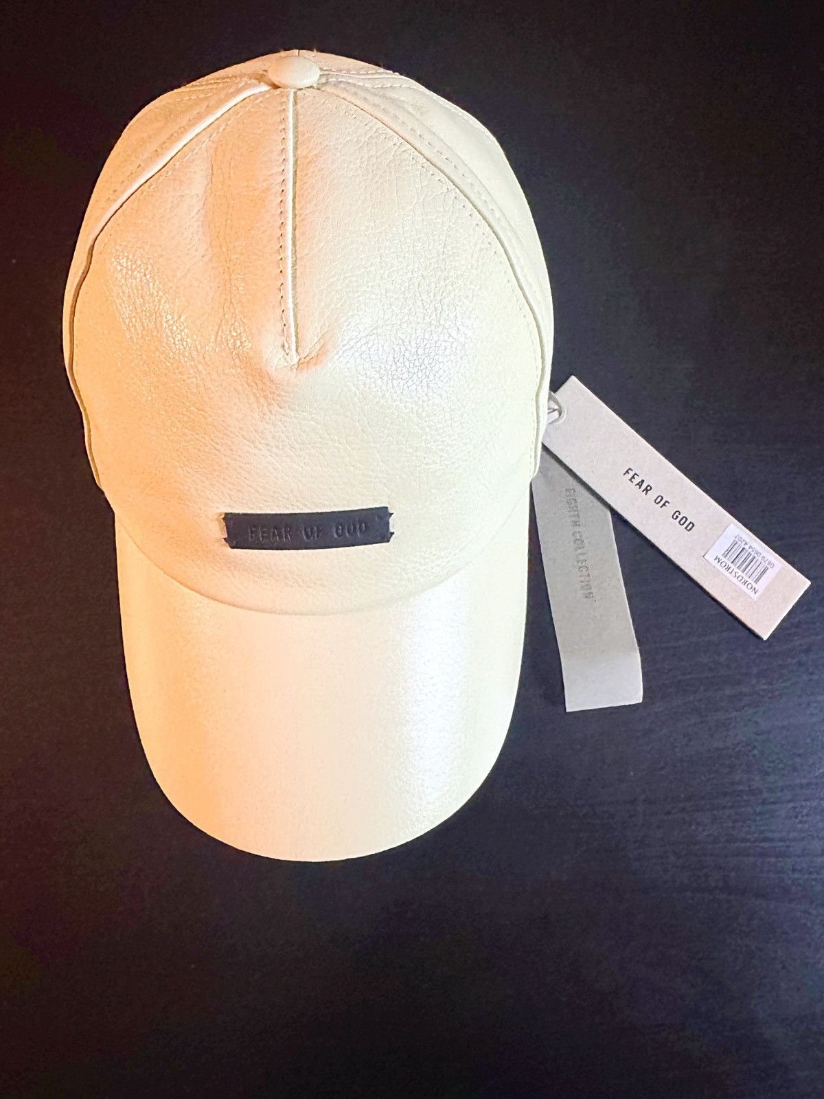 Fear of God Fear of God Leather Textured Baseball Cap Size 40 - 5 Thumbnail