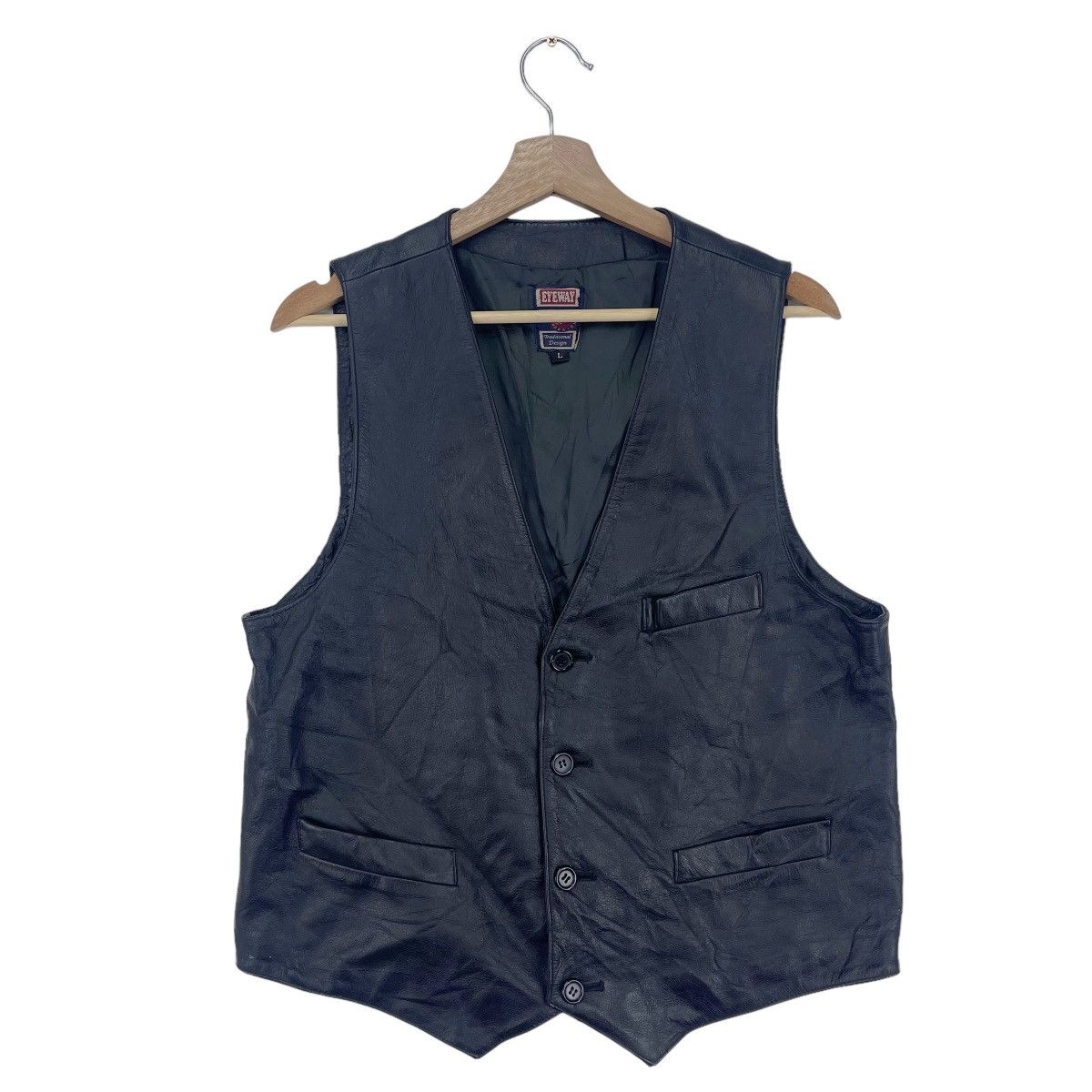 Vintage Vintage EyeWay Vest Leather Size US M / EU 48-50 / 2 - 1 Thumbnail