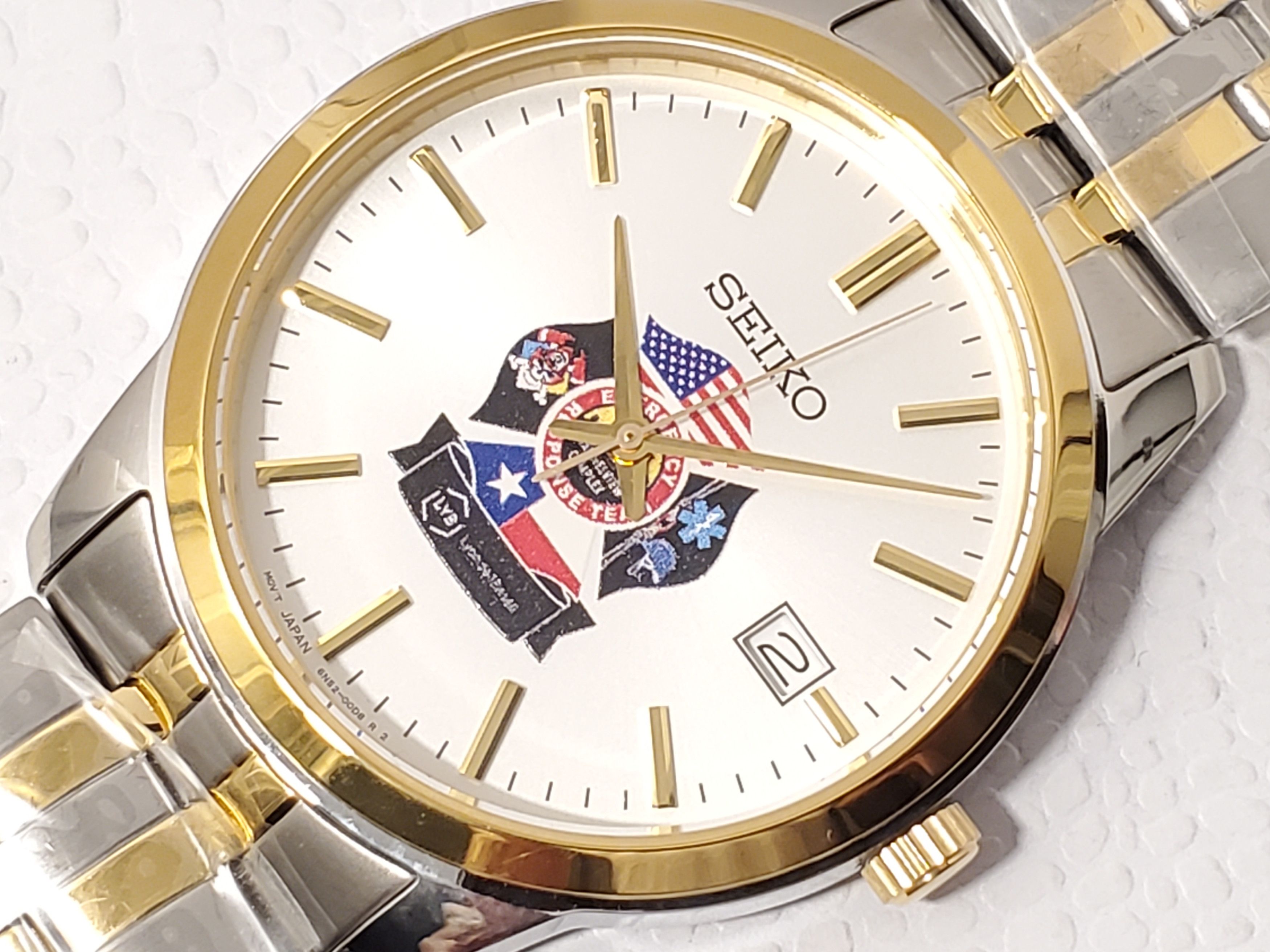 Seiko Seiko Men Date Stainless Steel Watch Silver Dial WR 50M Size 40 - 2 Thumbnail