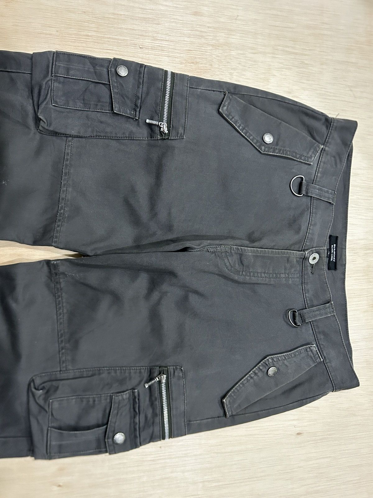 Burberry × Designer Vintage Burberry Cargo Multi Pocket y2k Size US 31 - 3 Thumbnail