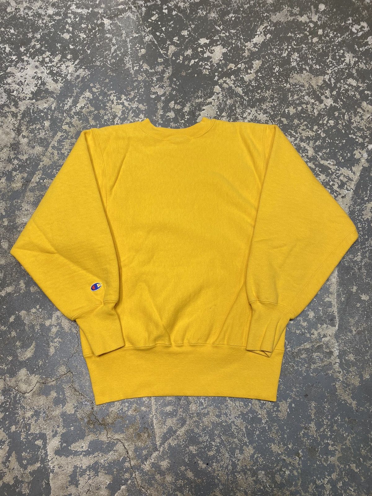 Champion × Vintage Vintage Champion Reverse Weave Yellow 90s Sweatshirt Size US M / EU 48-50 / 2 - 12 Thumbnail