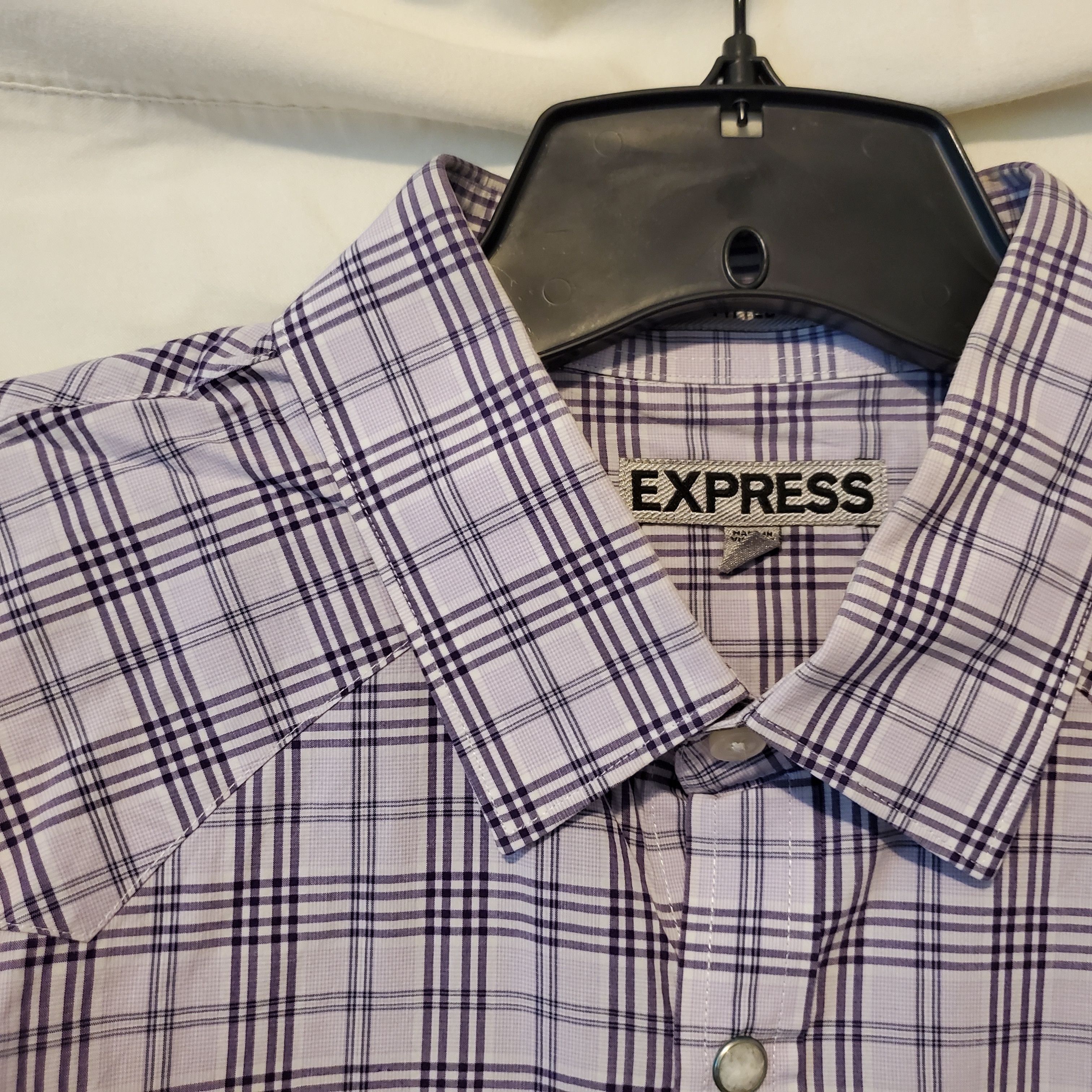 Express Express Men's XL Fitted Button shirt Size US XL / EU 56 / 4 - 1 Thumbnail