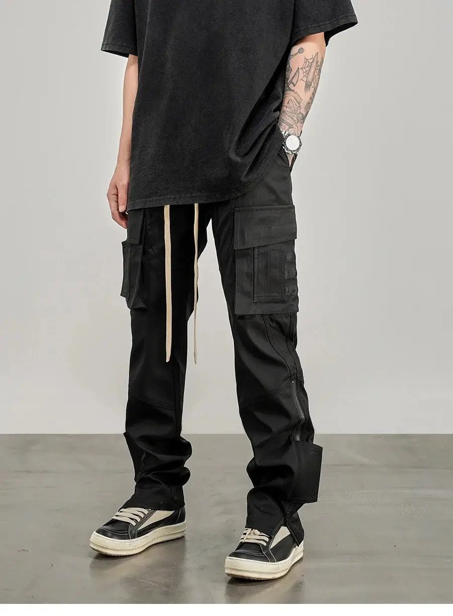 Japanese Brand Utility tactical flared cargo pants y2k Size US 32 / EU 48 - 4 Thumbnail