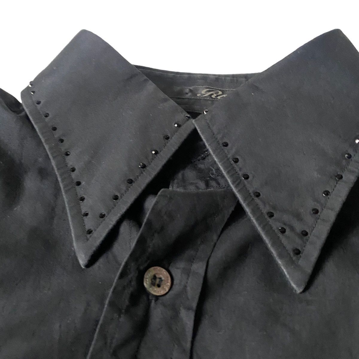 If Six Was Nine 2000's Roen Studded Skull Poem Shirts Size US L / EU 52-54 / 3 - 7 Thumbnail