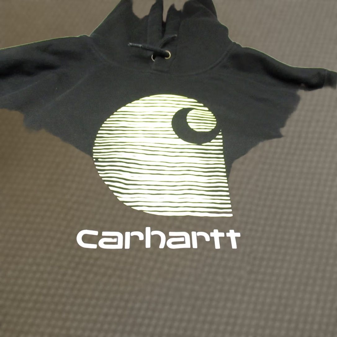 Carhartt Carhartt Hoodie Sweatshirt Black Mens Large Tall LT Regular Fleece Graphic Logo Pocket Pullover Long Sleeve Contemporary Workwear Size US L / EU 52-54 / 3 - 1 Thumbnail