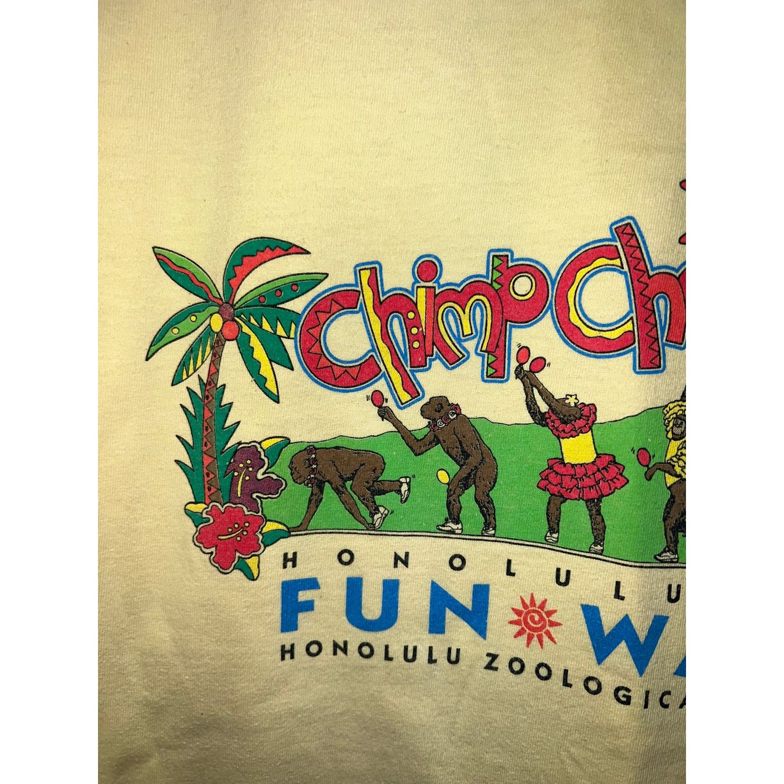Hanes Vintage Hawaii Shirt Honolulu Zoo Fun Walk Chimp Monkey XL Size US XL / EU 56 / 4 - 2 Thumbnail