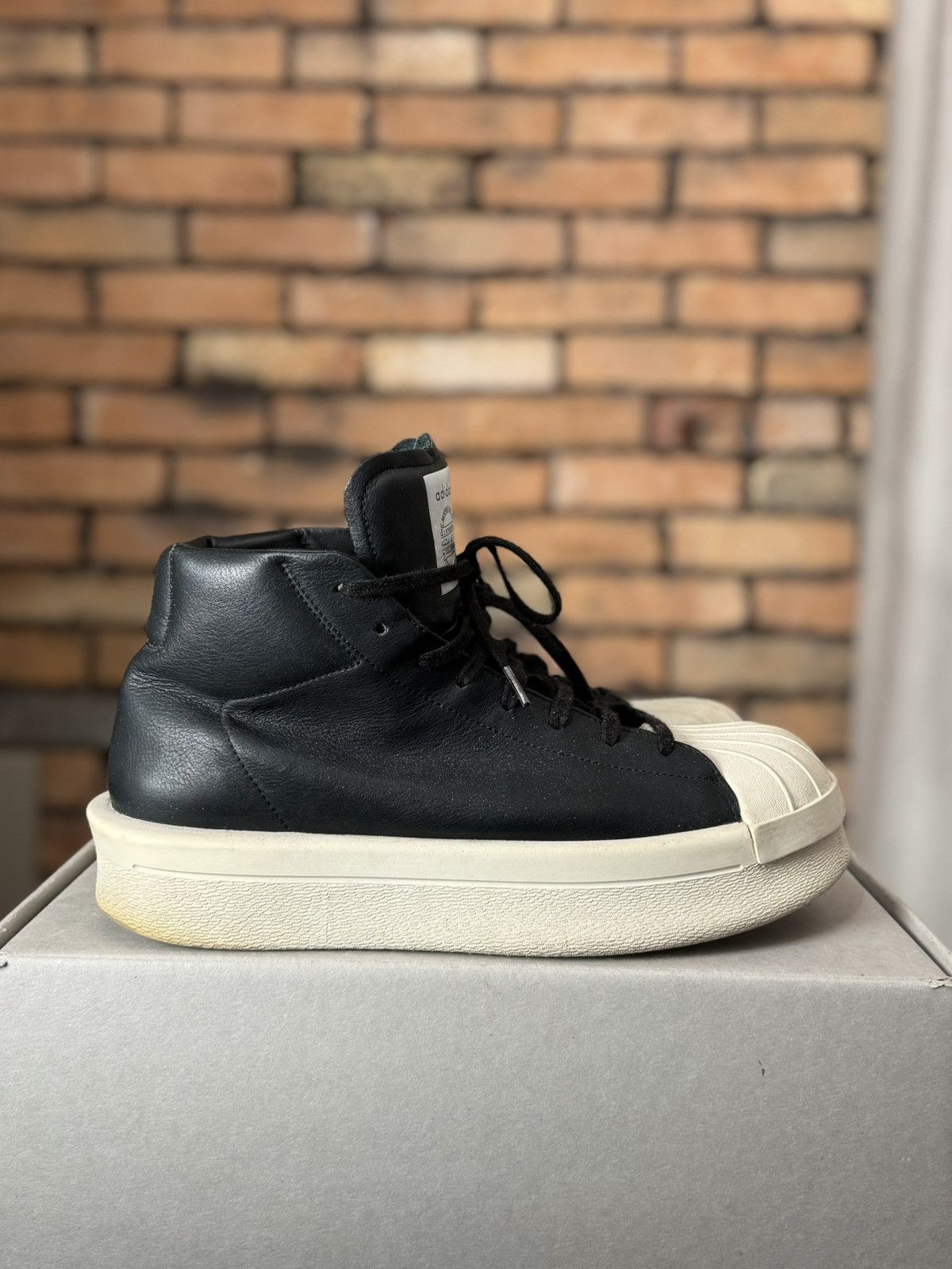 Rick Owens AW17 MASTODON PRO RICK OWENS ADIDAS BLACK MILK SNEAKERS Size US 10.5 / EU 43-44 - 3 Thumbnail