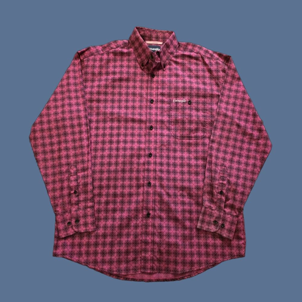 Wrangler VINTAGE Wrangler Breast Cancer Awareness Long Sleeve Button Up Shirt Pink Mens Large Size US L / EU 52-54 / 3 - 1 Thumbnail