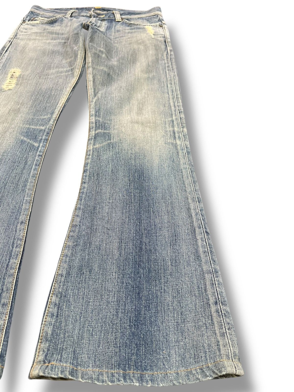 Edwin × Le Grande Bleu (L.G.B.) Vintage Edwin 503 Flare Bell Bottom Denim Size US 30 / EU 46 - 4 Thumbnail