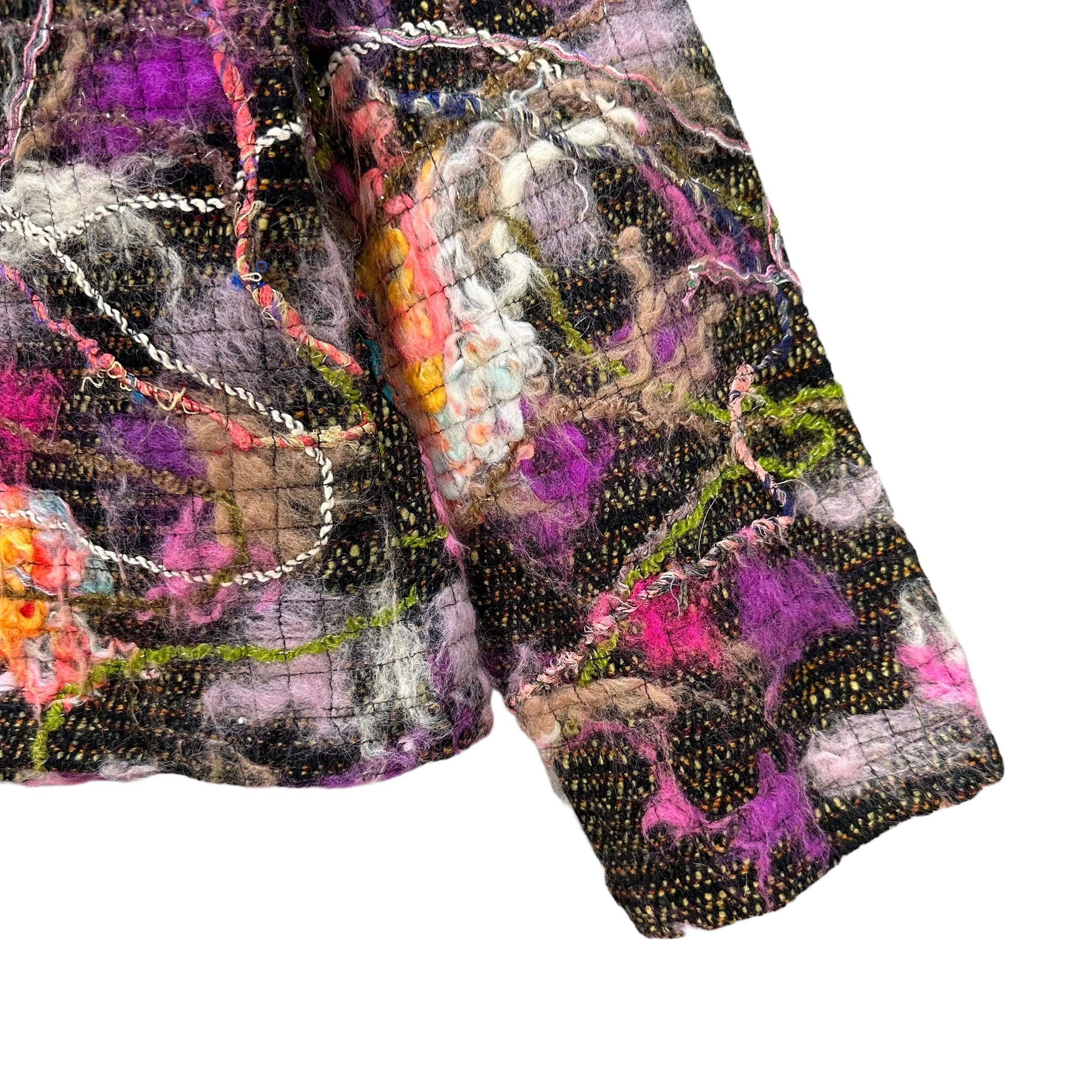 Chicos Chicos Nice Design Multi Color Artwork Jacket #A2-0049 Size L / US 10 / IT 46 - 5 Thumbnail