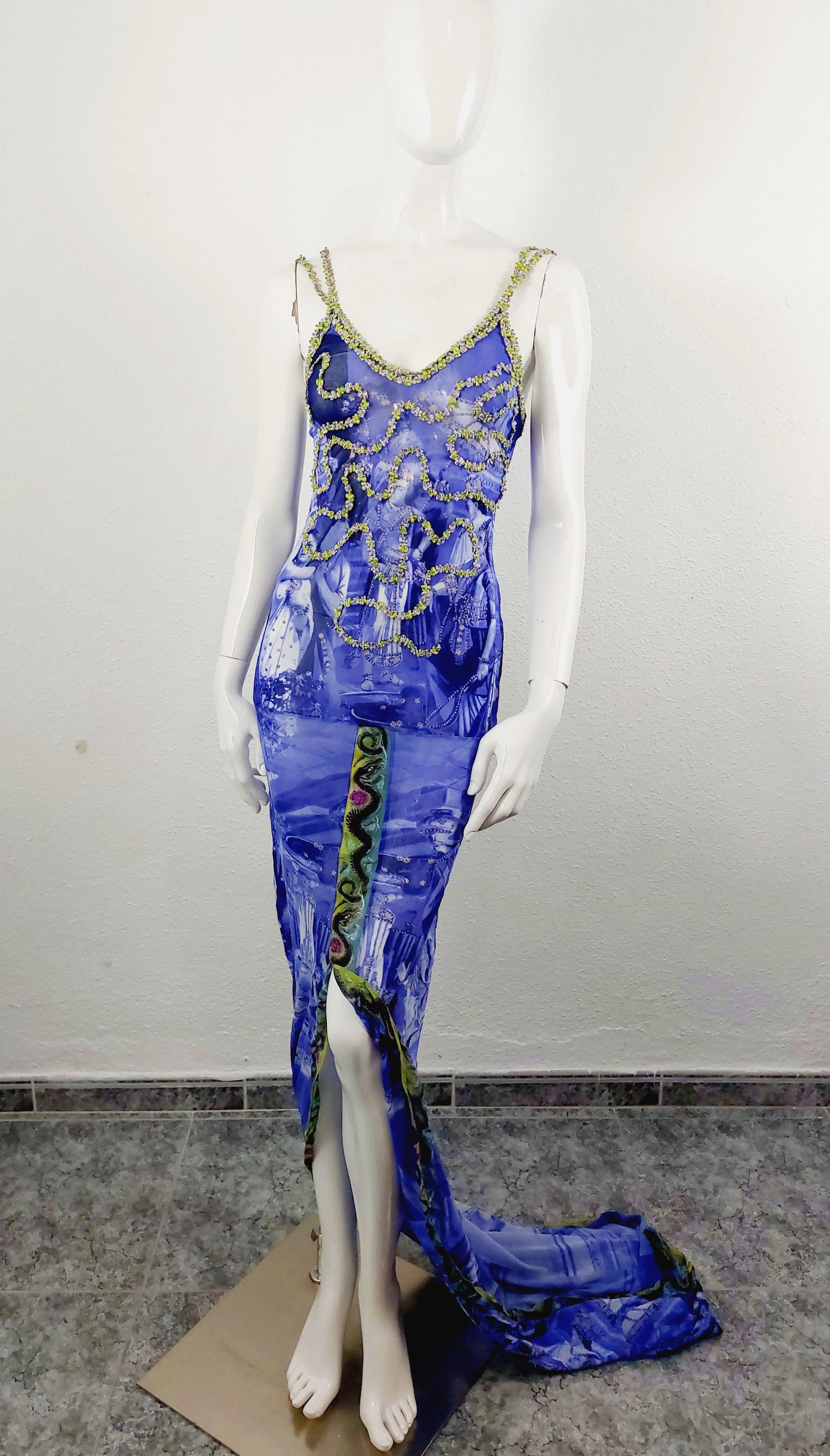 Jean Paul Gaultier Jean Paul Gaultier Oriental Bath Floral Wedding Gown Dress Size ONE SIZE - 24 Thumbnail