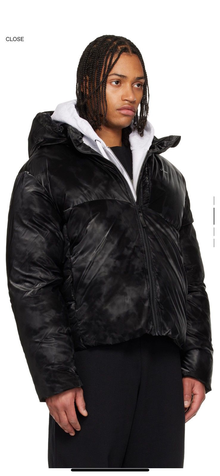 Dime Dime Wavy Puffer Smoke Black Size US L / EU 52-54 / 3 - 13 Thumbnail