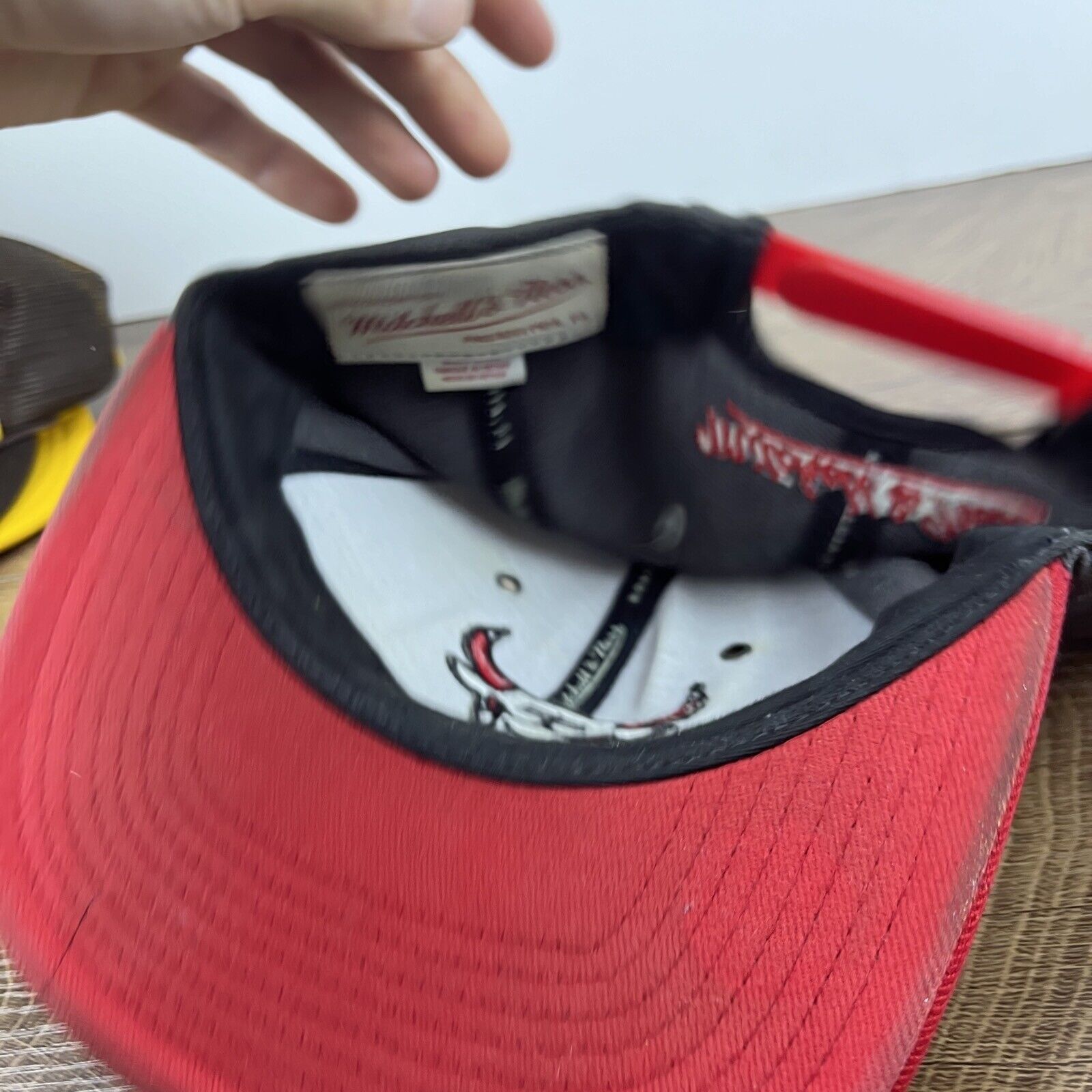 Mitchell & Ness Chicago Bulls Snapback Hat Mitchell & Ness Gray Adjustable H Size ONE SIZE - 13 Thumbnail