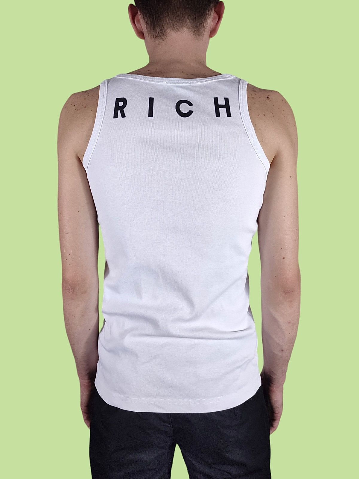 John Richmond John Richmond RICH Print White Tank Top Size US L / EU 52-54 / 3 - 2 Thumbnail