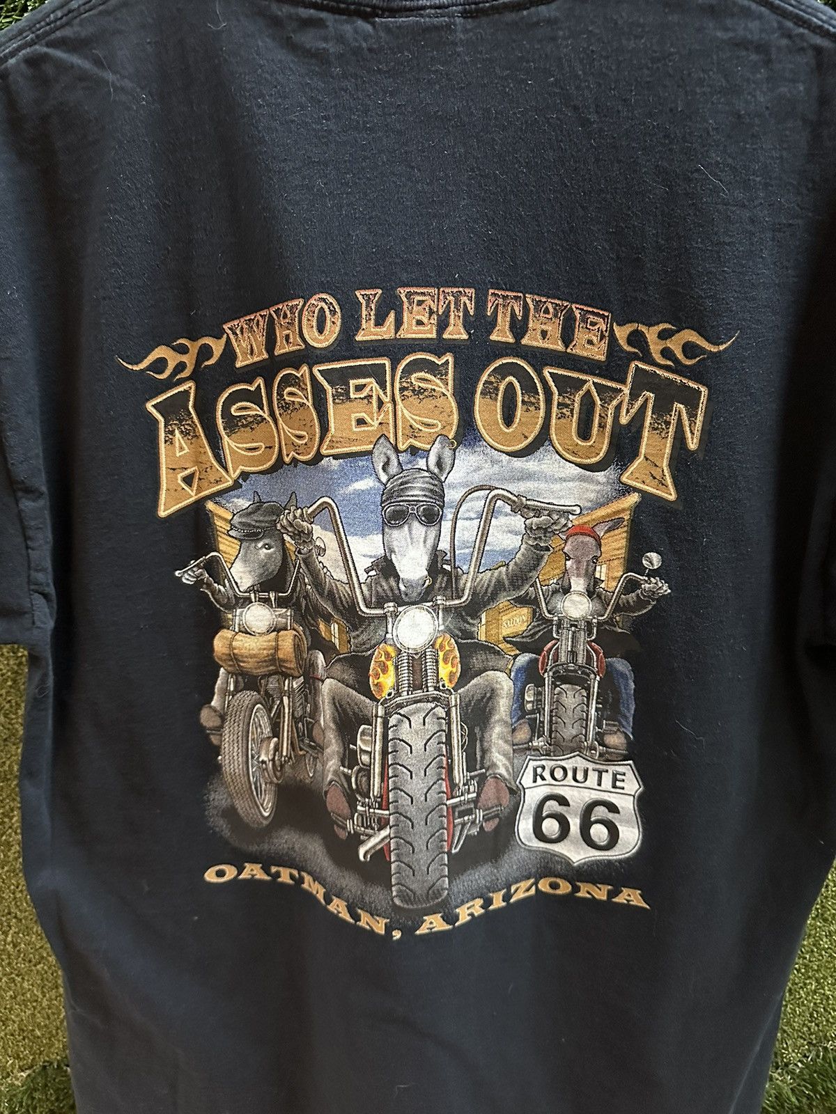Vintage Bike Week Who Let The Asses Out T-shirt Large Size US L / EU 52-54 / 3 - 5 Thumbnail