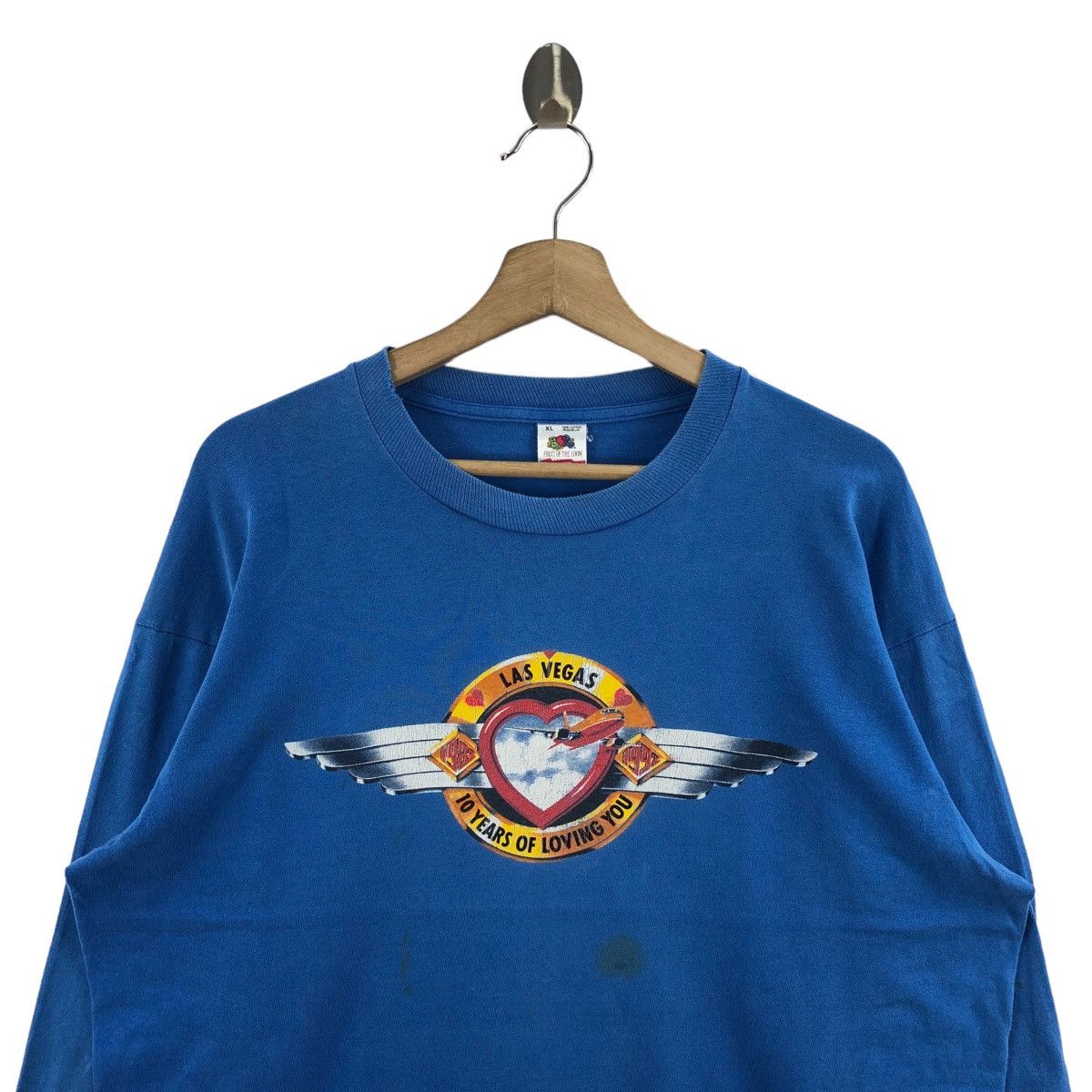 Fruit Of The Loom × Vintage Pick!! Vtg 90's SOUTHWEST AIRLINES Faded Long Sleeve Tshirt Size US XL / EU 56 / 4 - 3 Thumbnail