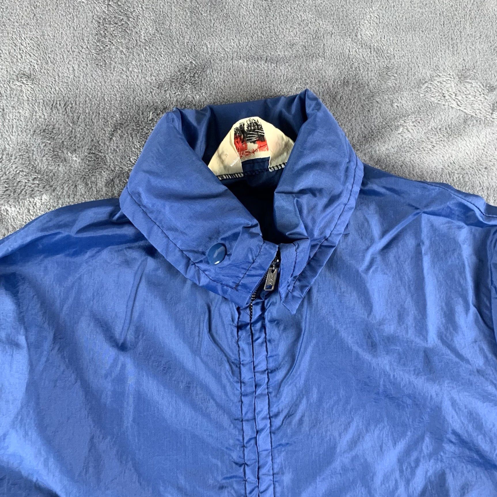 Vintage VINTAGE Amerex Sport Series Jacket Windbreaker Full Zip Blue Mens L 80s 70s Nylon Logo Size L / US 10 / IT 46 - 3 Thumbnail