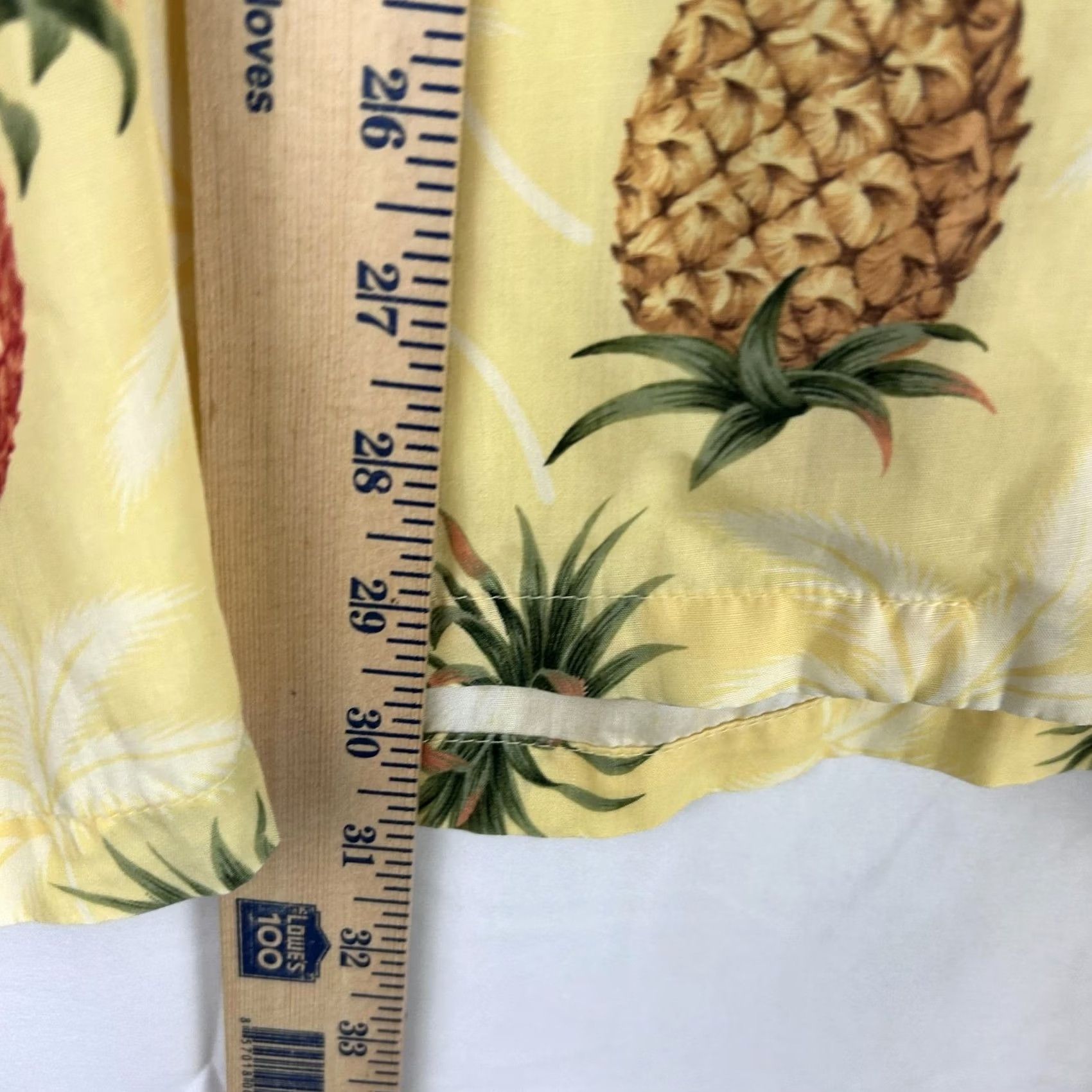 Paradise Found Paradise Found Shirt - Large - Yellow Hawaiian Aloha Pineapple Rayon Made USA Size US L / EU 52-54 / 3 - 5 Thumbnail