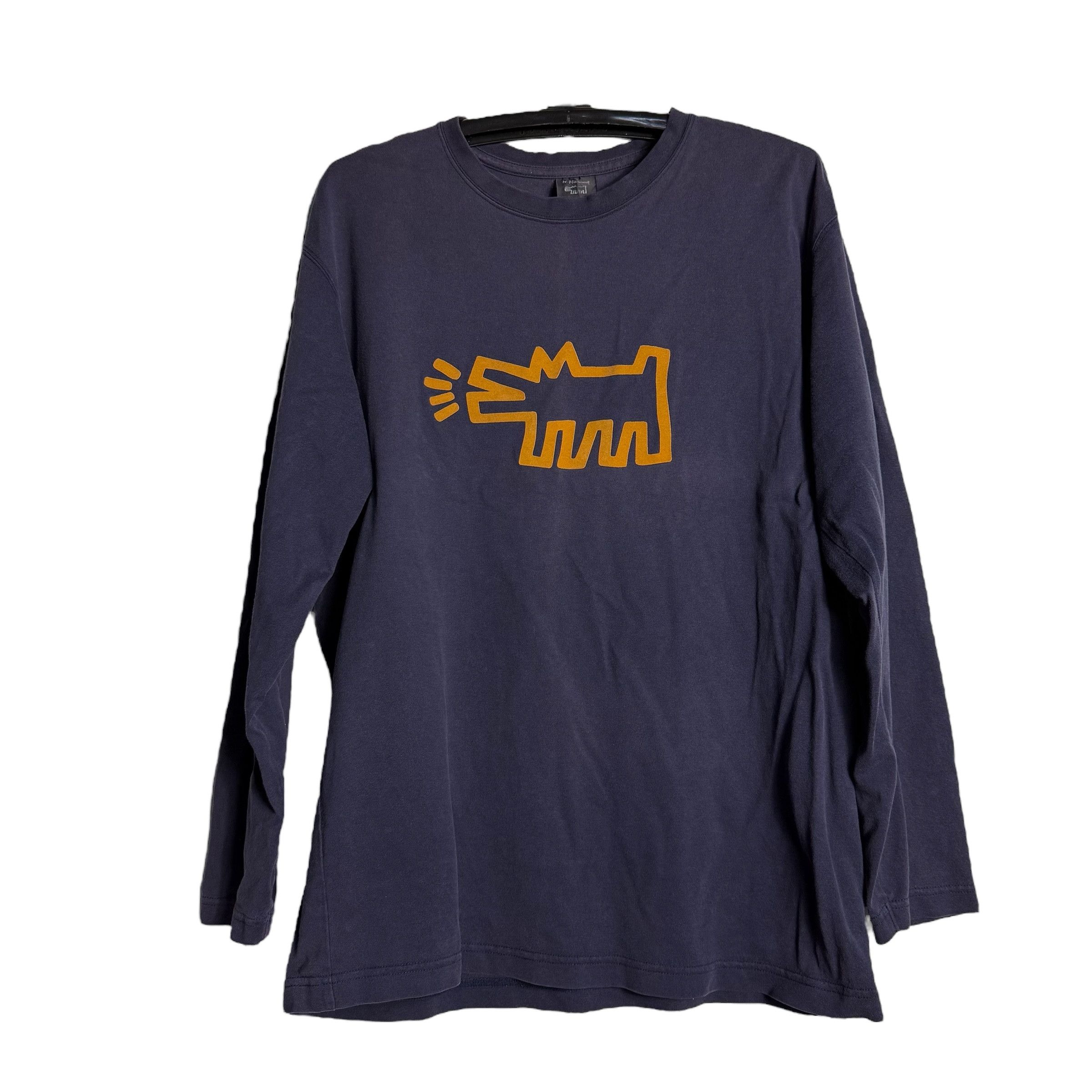 Keith Haring 🔥RARE🔥Uniqlo x Keith Haring Spell Out Long Sleeve T-shirt Size US L / EU 52-54 / 3 - 1 Thumbnail