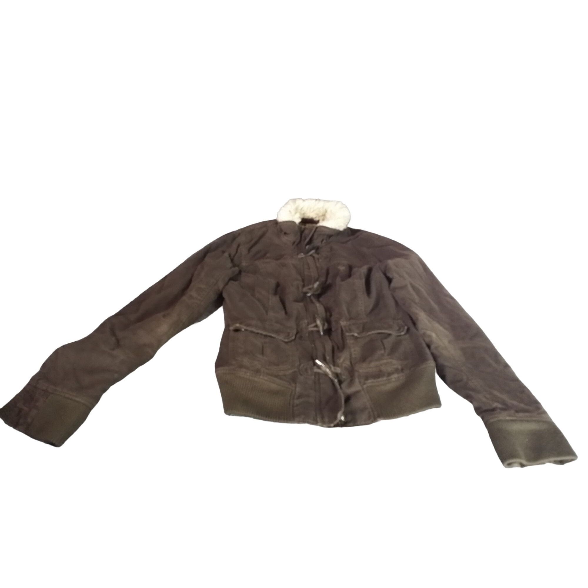 Abercrombie & Fitch Abercrombie & Fitch Zip Up Winter Jacket Women Sz M Brown Fa Size M / US 6-8 / IT 42-44 - 1 Thumbnail