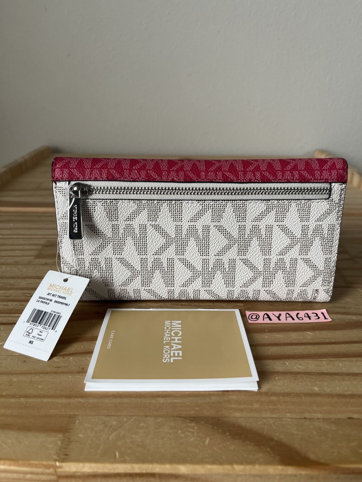 Michael Kors Michael Kors Jet set travel large trifold wallet Size ONE SIZE - 3 Thumbnail