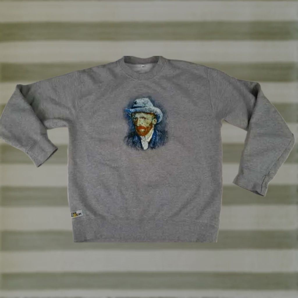 Self-Portrait Van Gogh Self-Portrait Grey Sweatshirt M Unisex Adults Immersive Pullover Sweatshirt Gray Medium Size US M / EU 48-50 / 2 - 1 Thumbnail