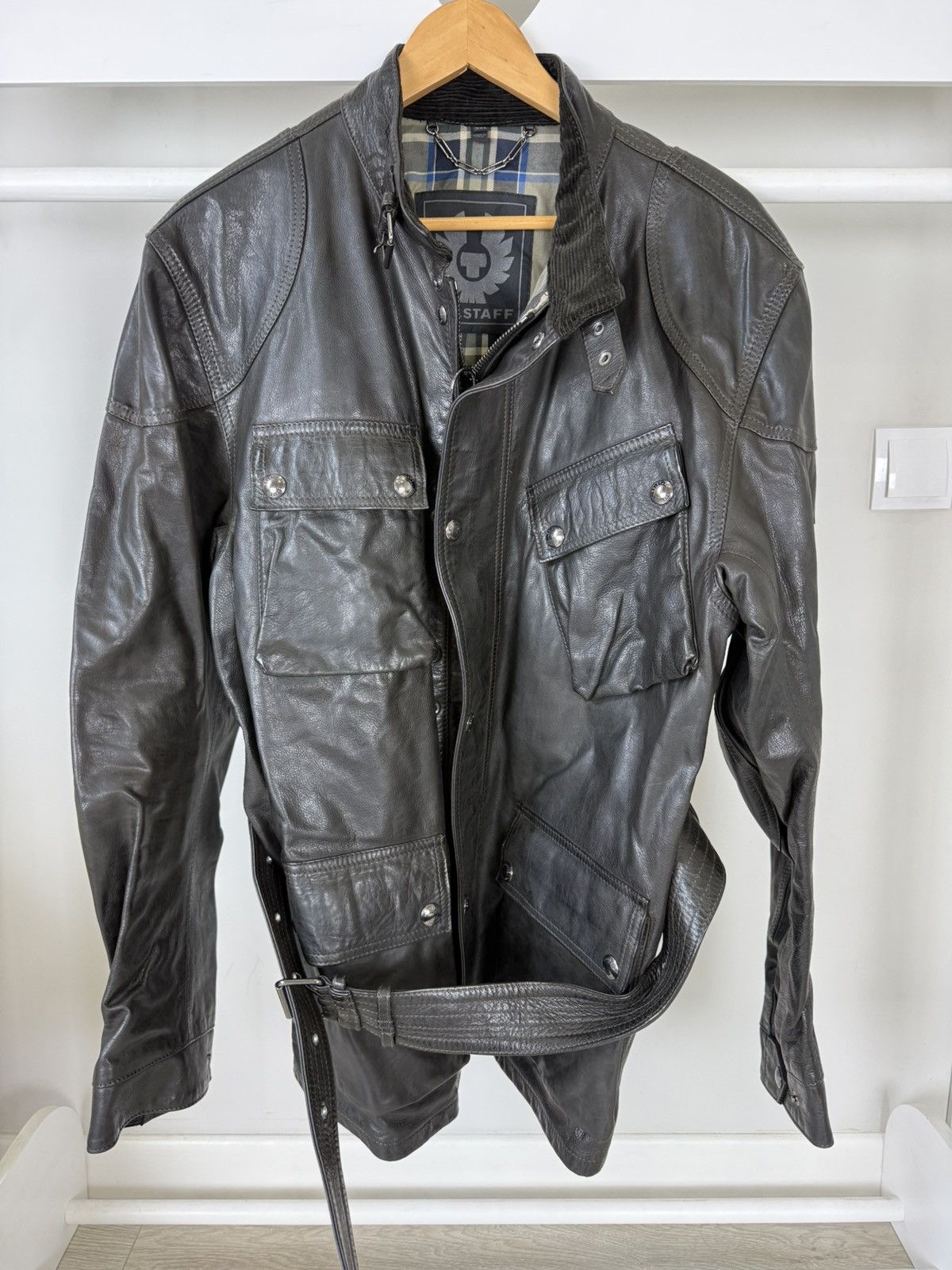 Belstaff Belstaff TRIALMASTER PANTHER JACKET Hand waxed Leather Size US XXL / EU 58 / 5 - 2 Thumbnail