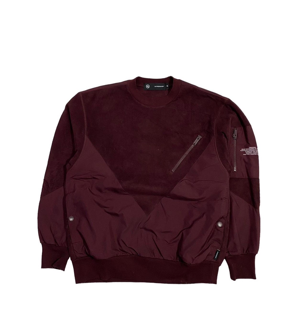 image of Best Offer/binding Offerundercover X Gu Logo Bomber Jacket in Black, Men's (Size Medium)