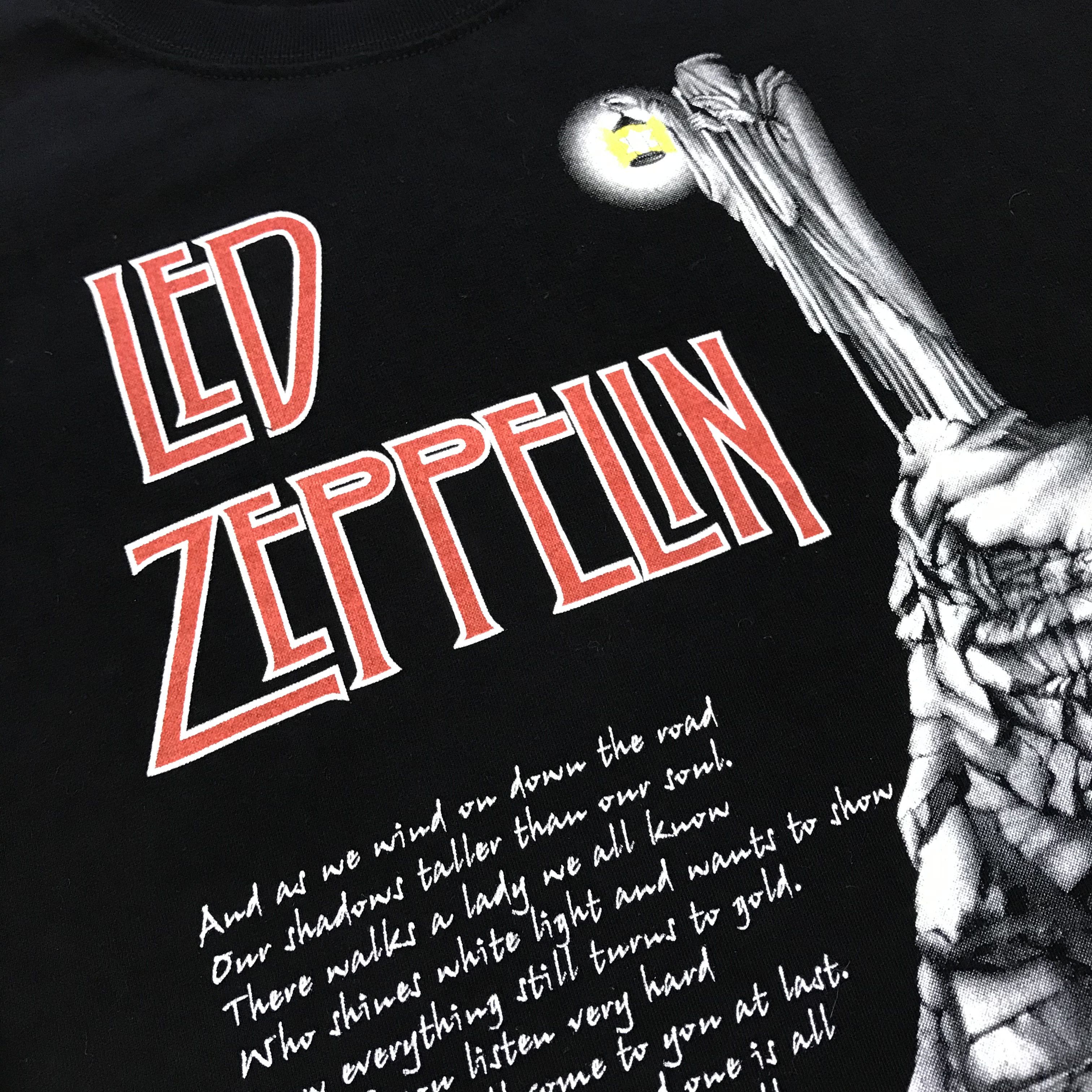 Led Zeppelin LED ZEPPELIN Vintage T-Shirt 90s Band Tee Stairway Zoso Size US L / EU 52-54 / 3 - 6 Thumbnail