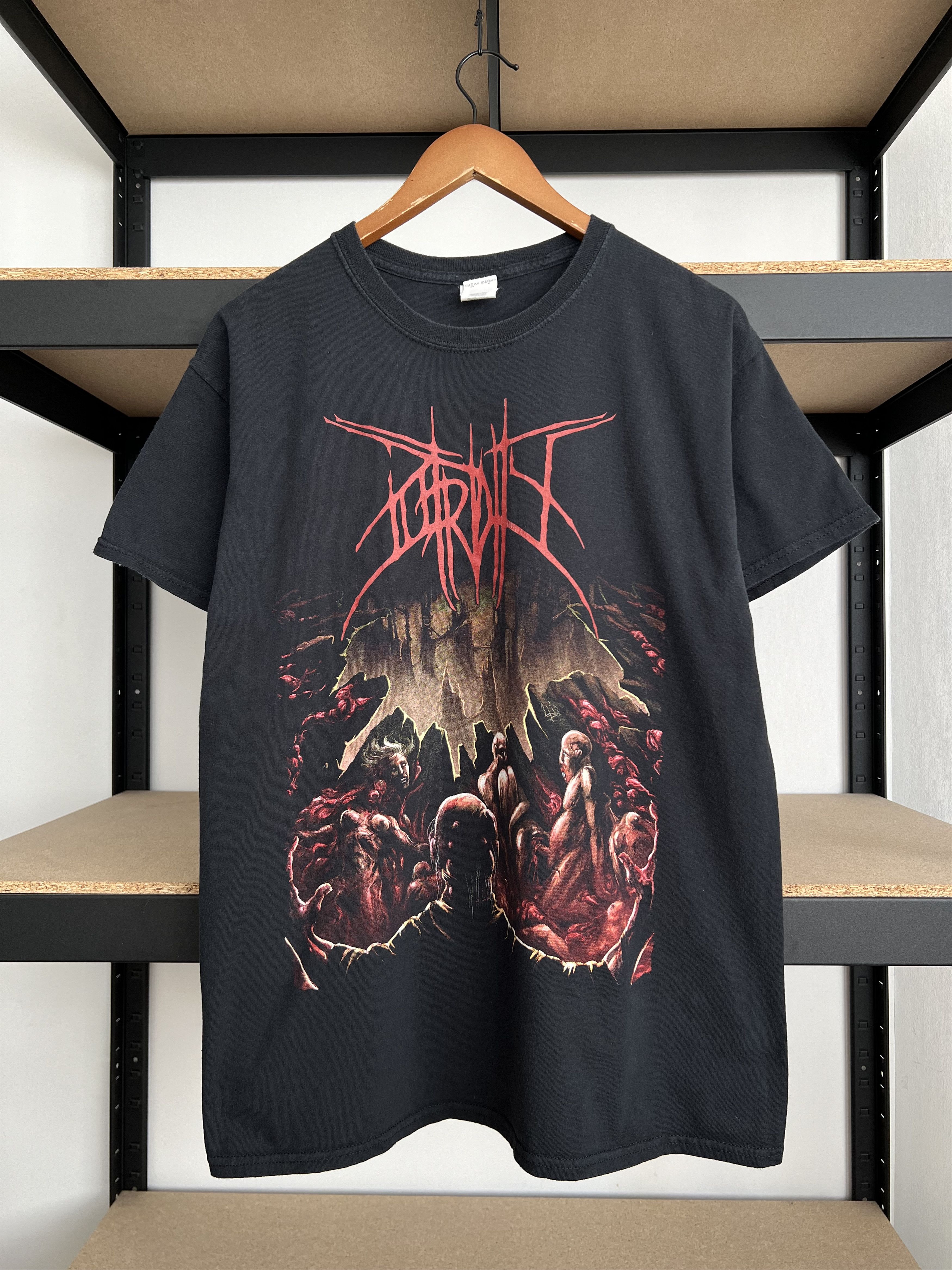 Band Tees Vintage 2000s Putridity Mental Prolapse Induce Necrophilism Size US L / EU 52-54 / 3 - 1 Thumbnail